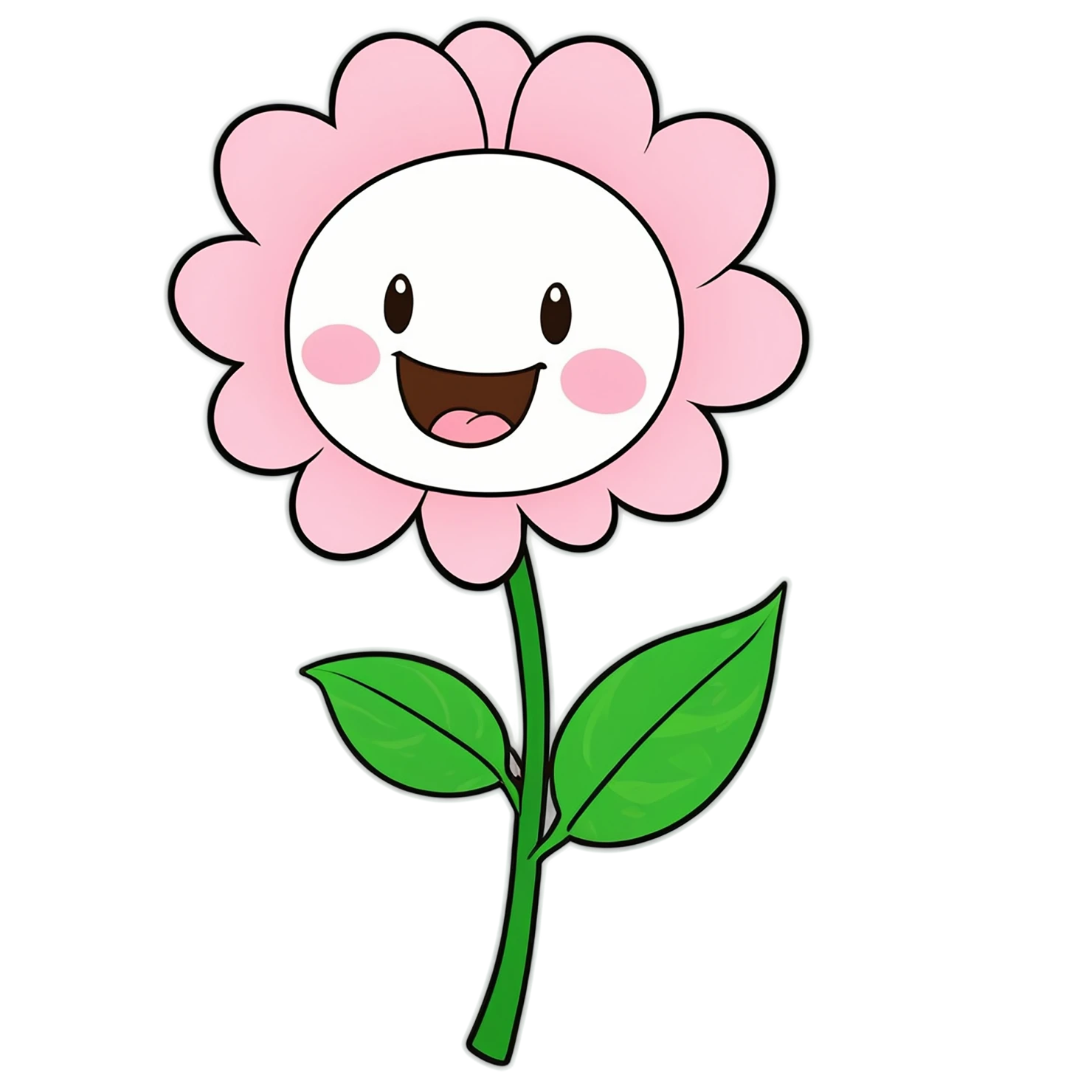 Floral cute sticker isolated on transparent background #15796