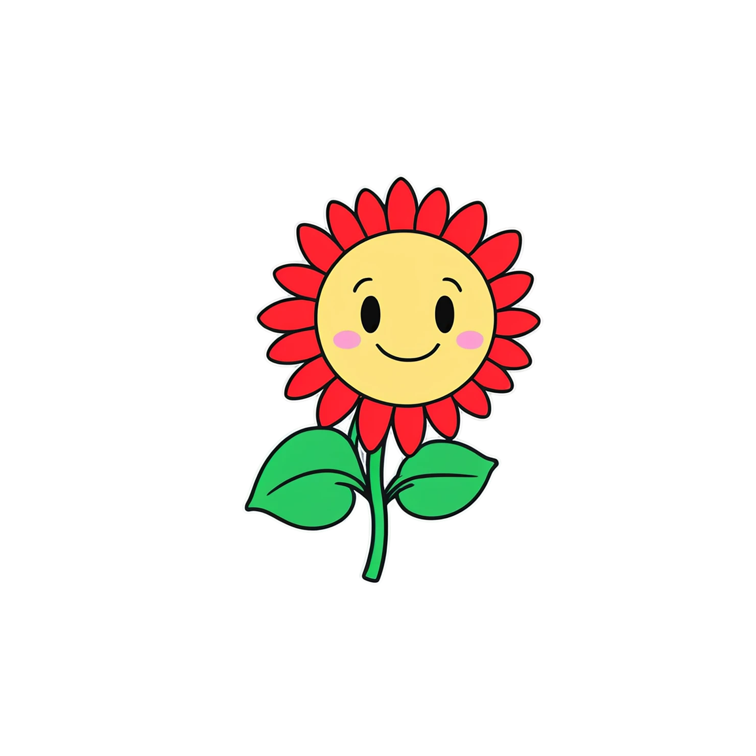 Floral cute sticker isolated on transparent background #15798