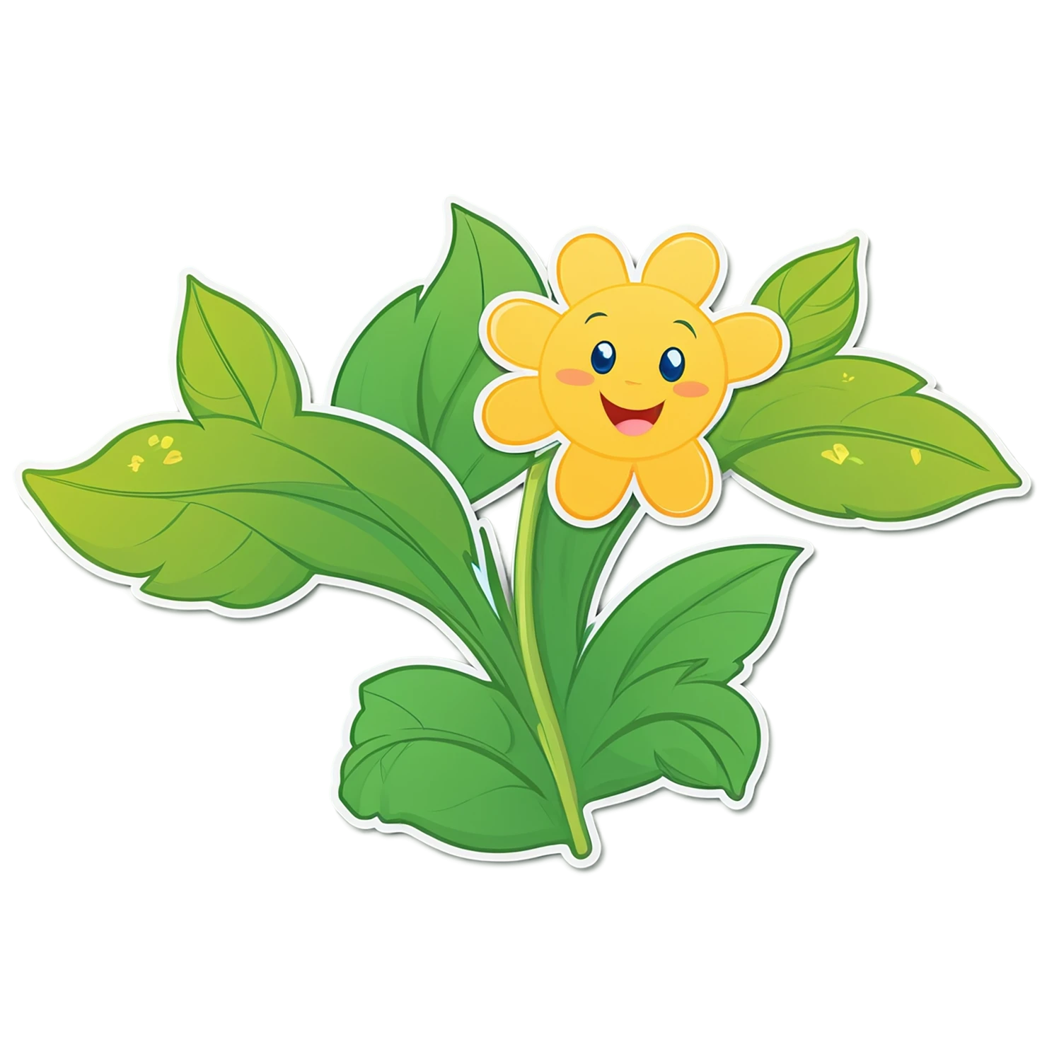 Floral cute sticker isolated on transparent background #15803