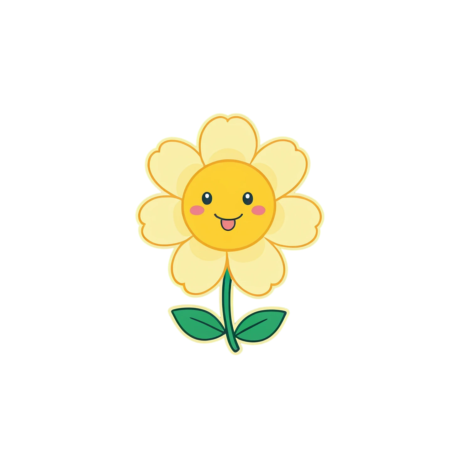 Floral cute sticker isolated on transparent background #15806