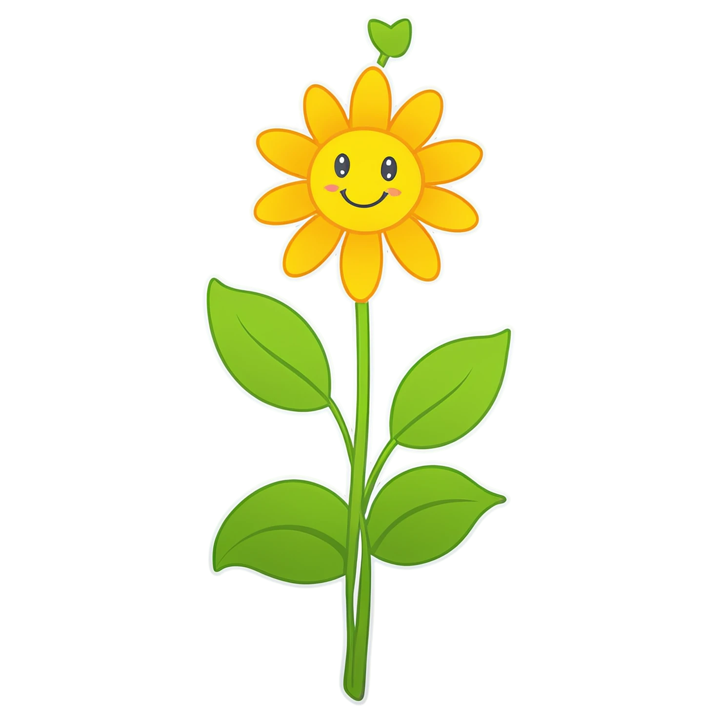 Floral cute sticker isolated on transparent background #15807