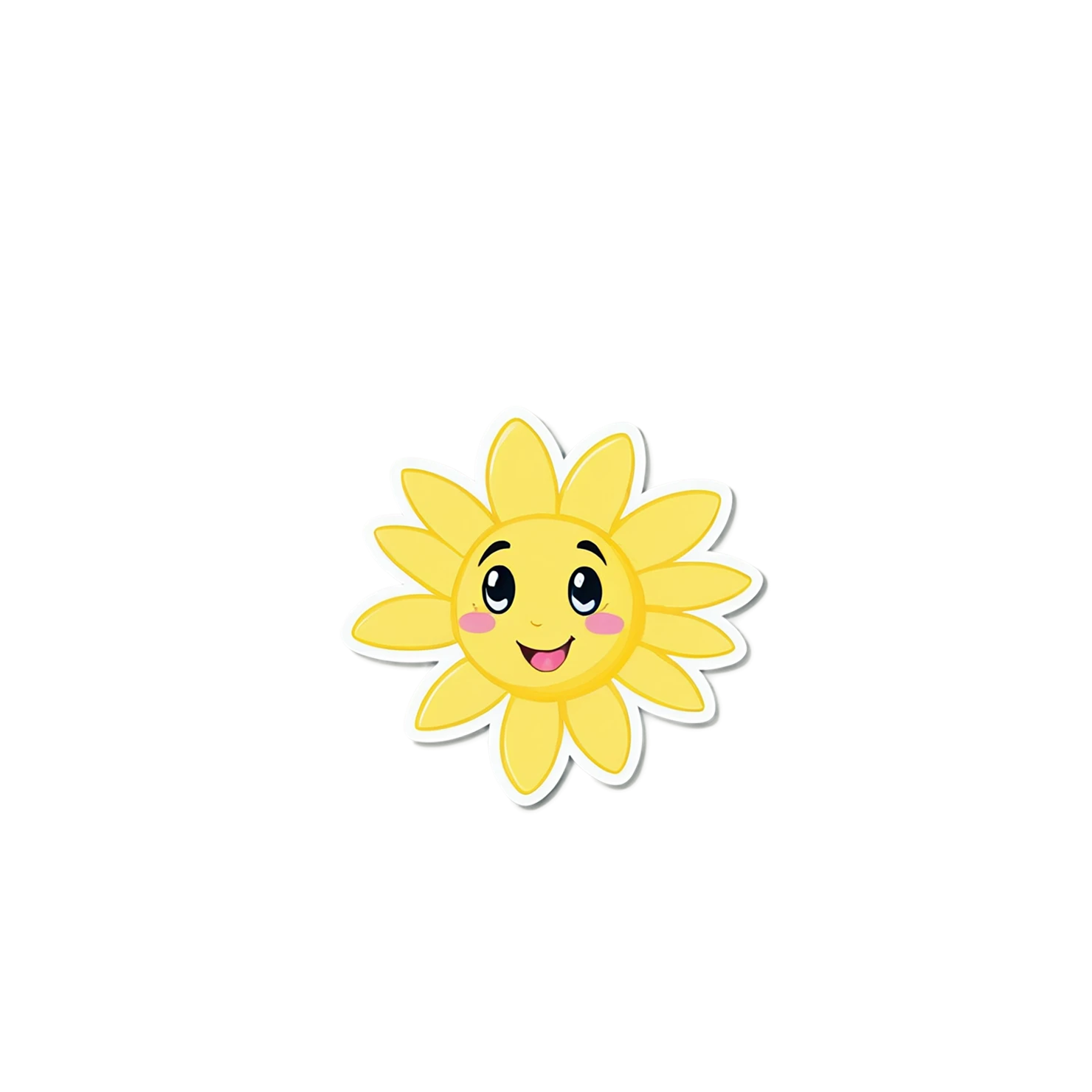 Floral cute sticker isolated on transparent background #15808
