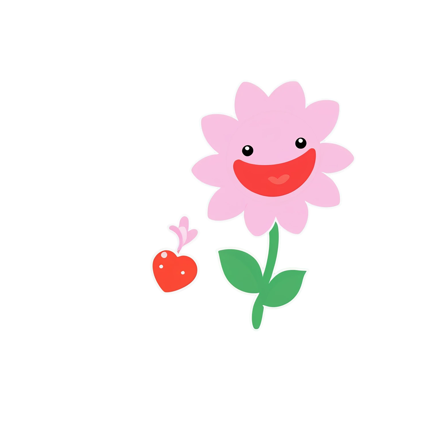 Floral cute sticker isolated on transparent background #15812