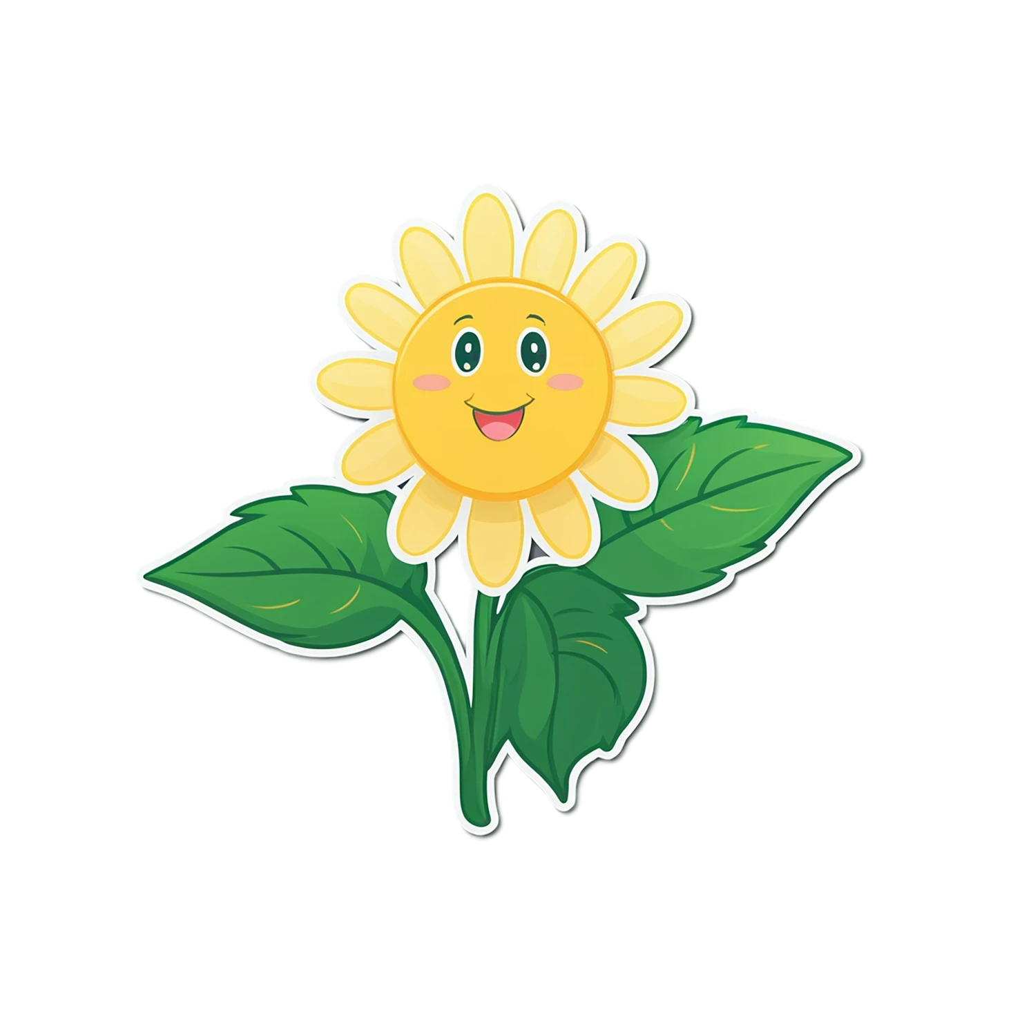 Floral cute sticker isolated on transparent background #15816