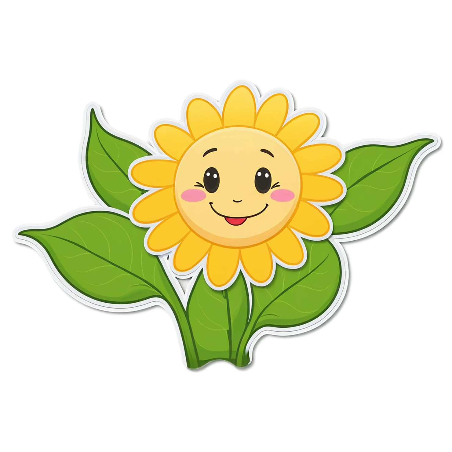 Floral cute sticker isolated on transparent background #15818
