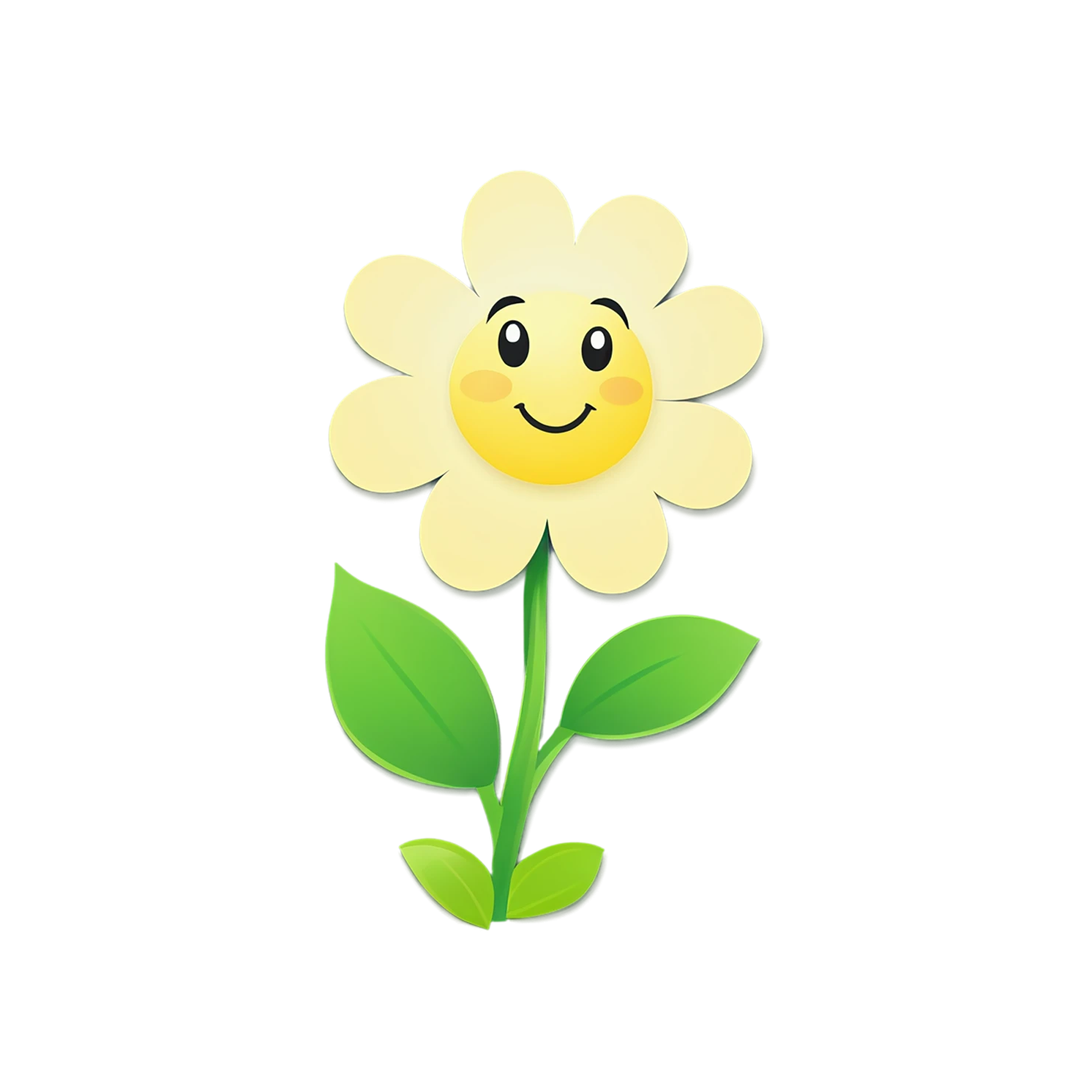 Floral cute sticker isolated on transparent background #15819