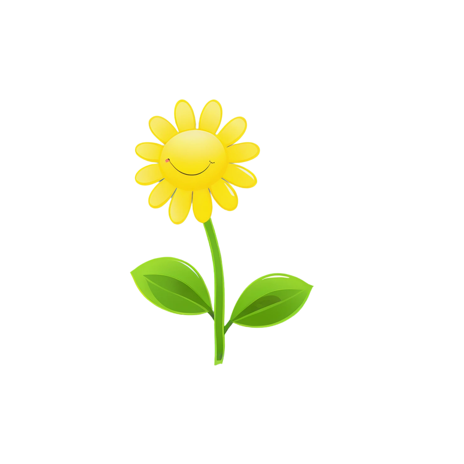 Floral cute sticker isolated on transparent background #15820