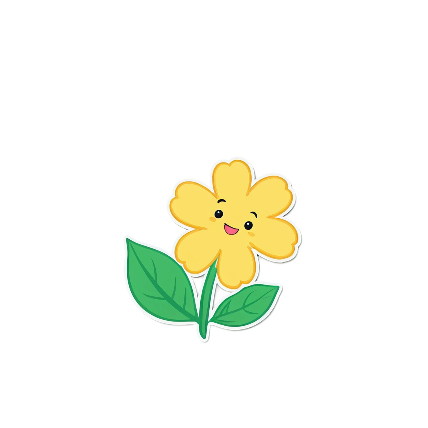 Floral cute sticker isolated on transparent background #15822