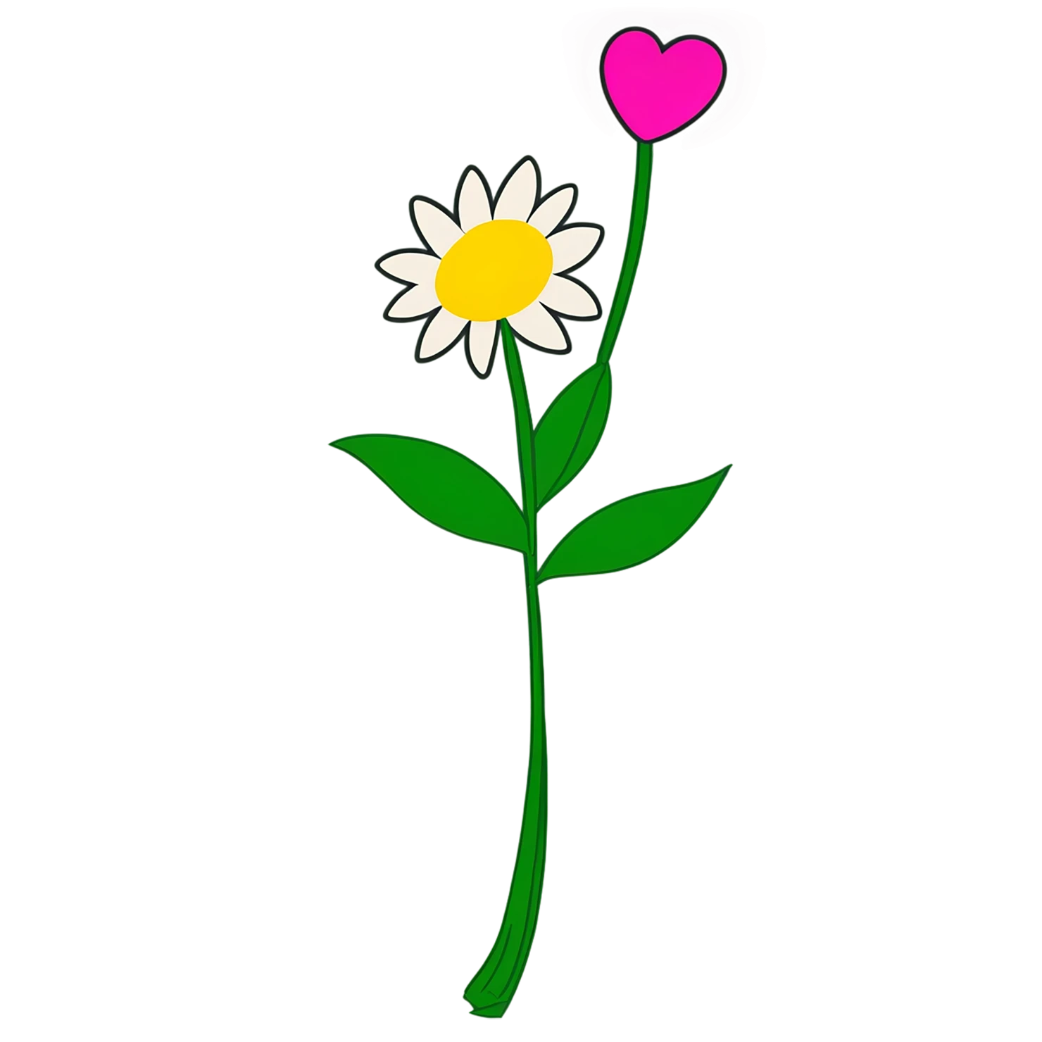 Floral cute sticker isolated on transparent background #15824