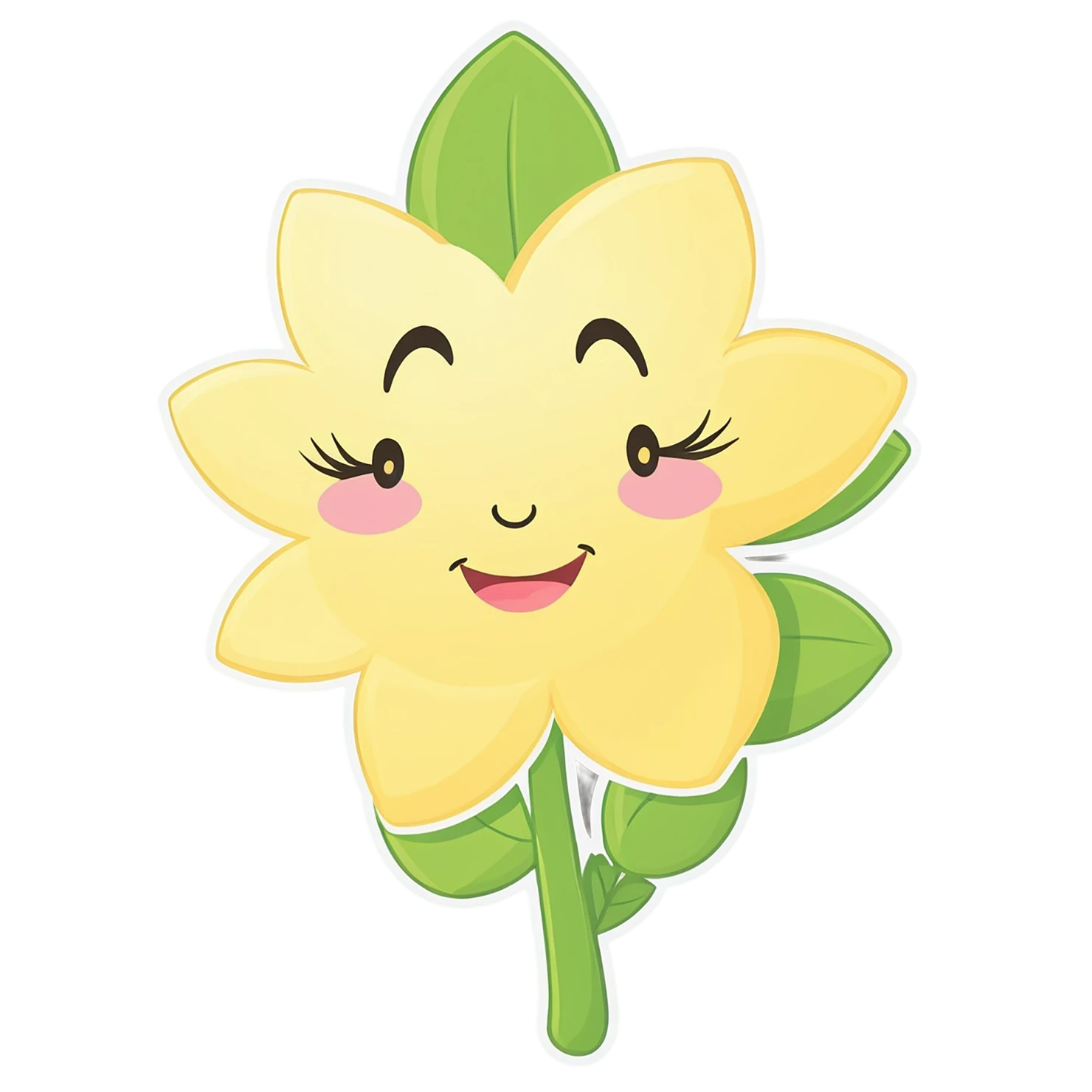 Floral cute sticker isolated on transparent background #15829