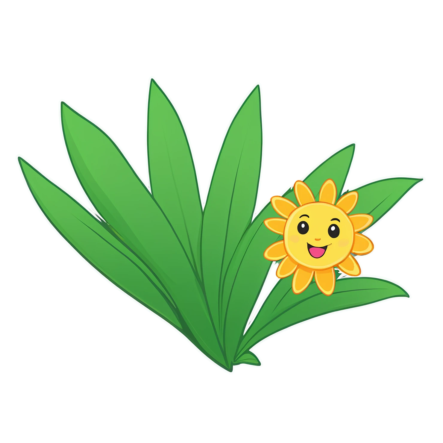 Floral cute sticker isolated on transparent background #15831