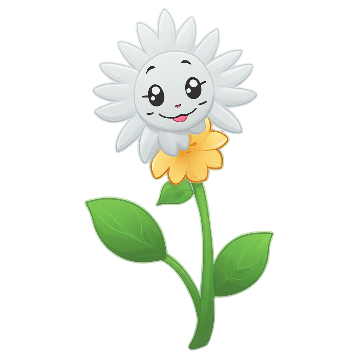 Floral cute sticker isolated on transparent background #15834