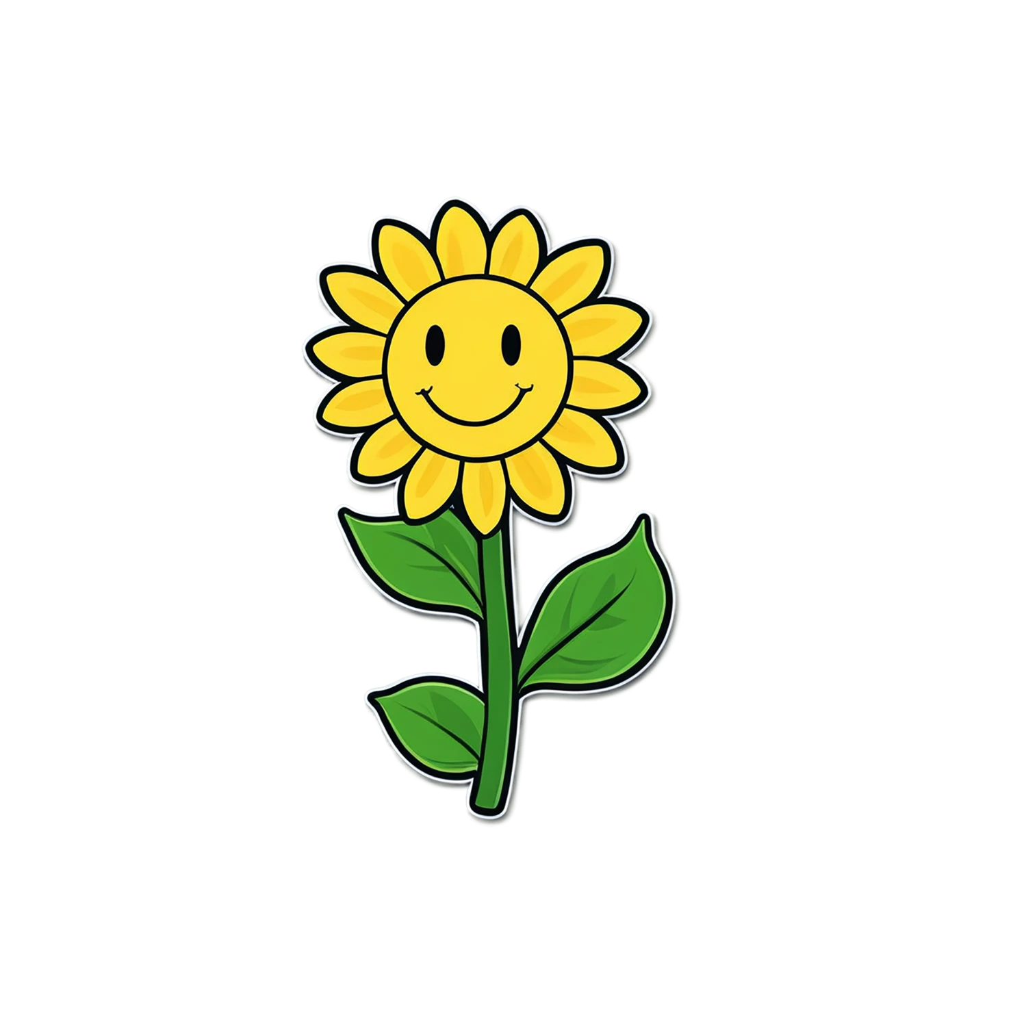 Floral cute sticker isolated on transparent background #15835