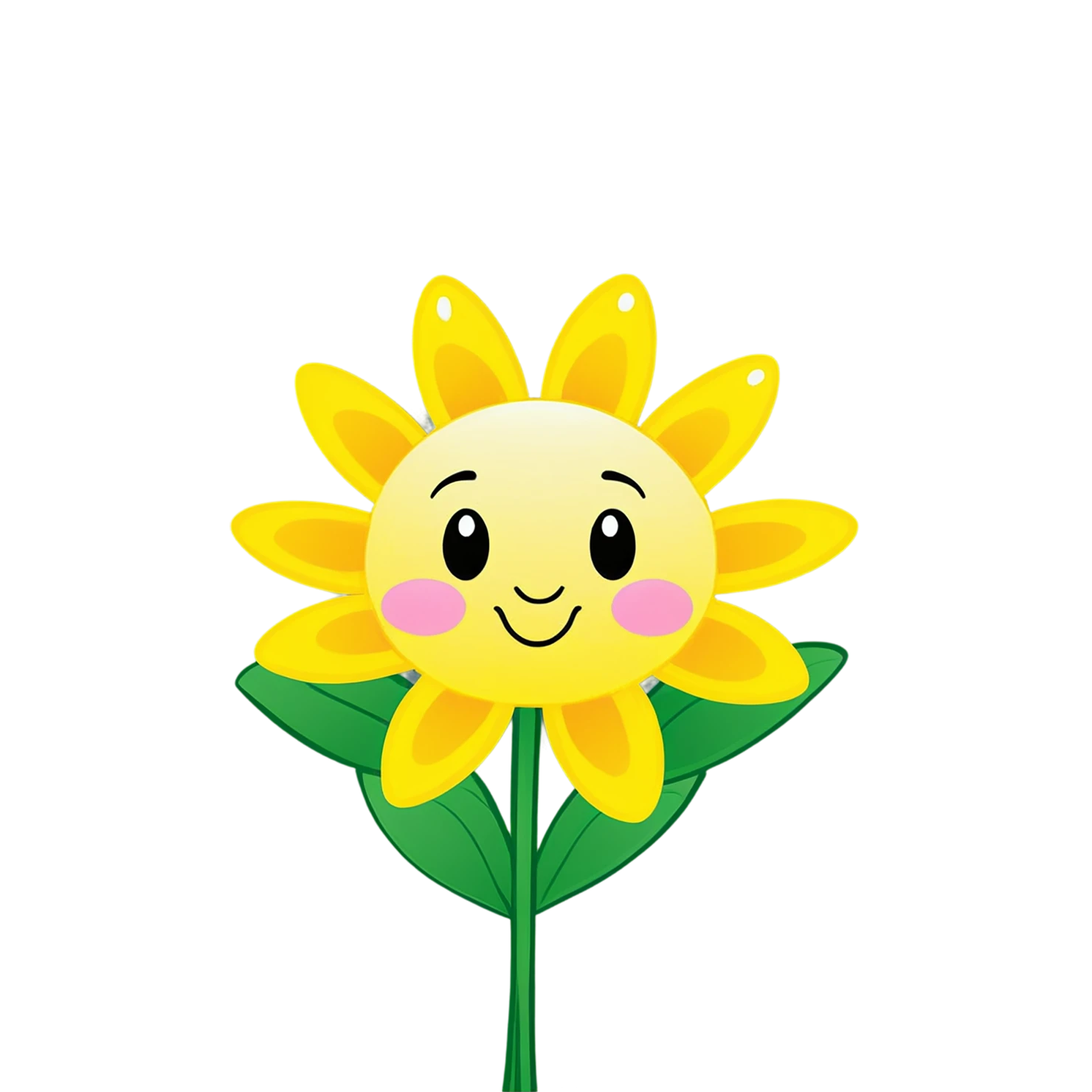 Floral cute sticker isolated on transparent background #15836