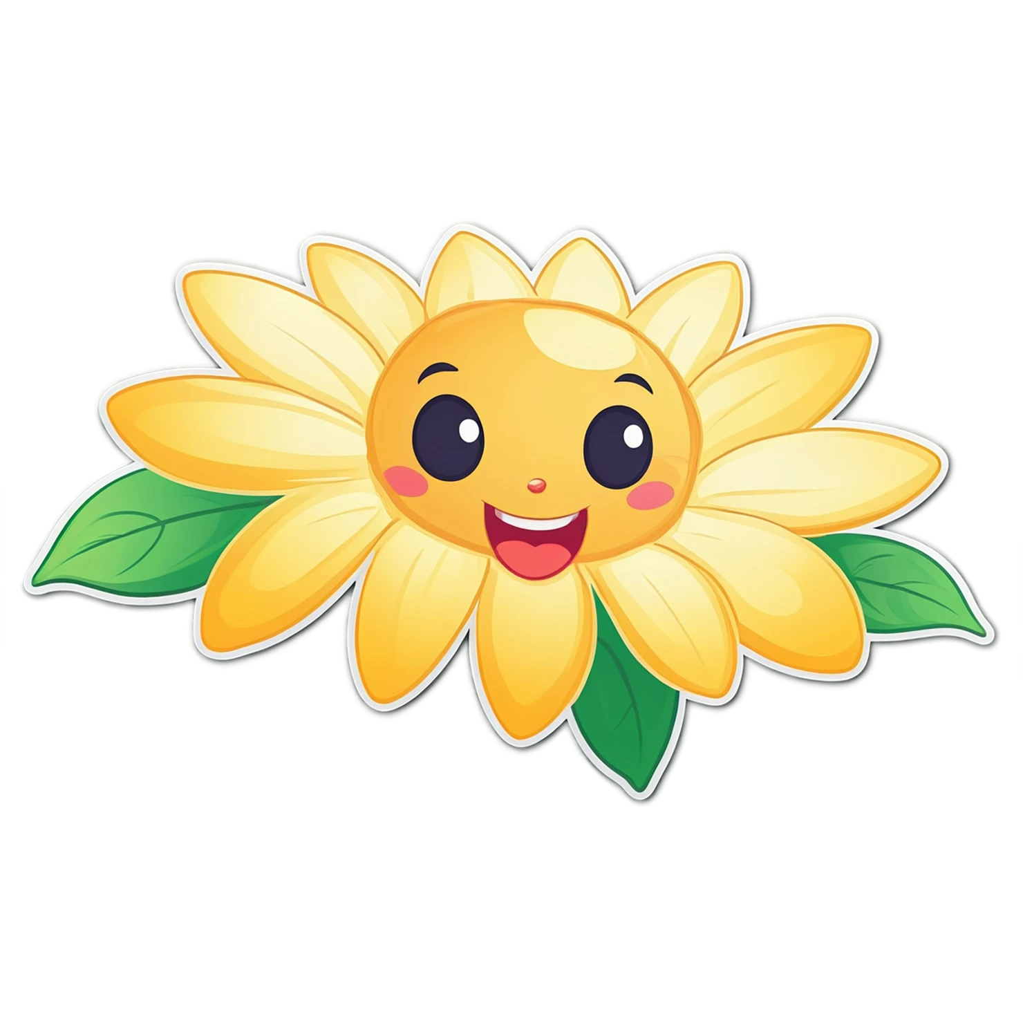 Floral cute sticker isolated on transparent background #15838
