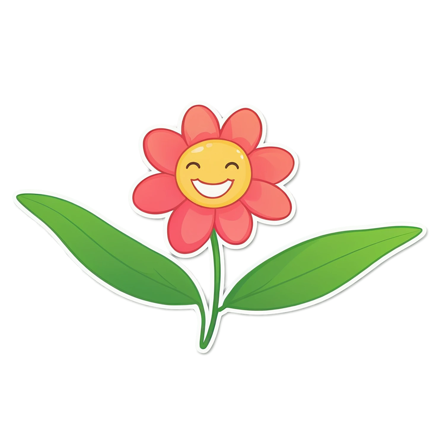 Floral cute sticker isolated on transparent background #15840