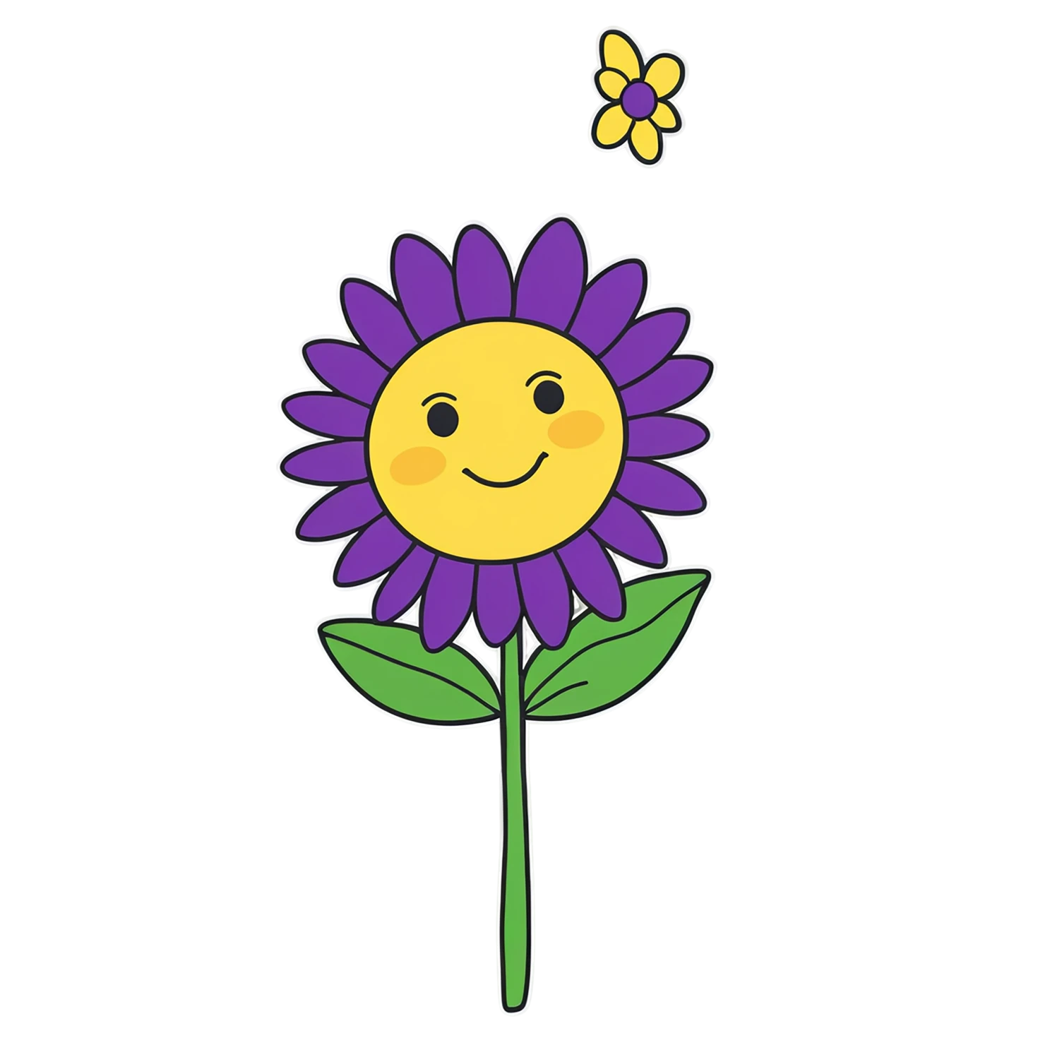 Floral cute sticker isolated on transparent background #15844