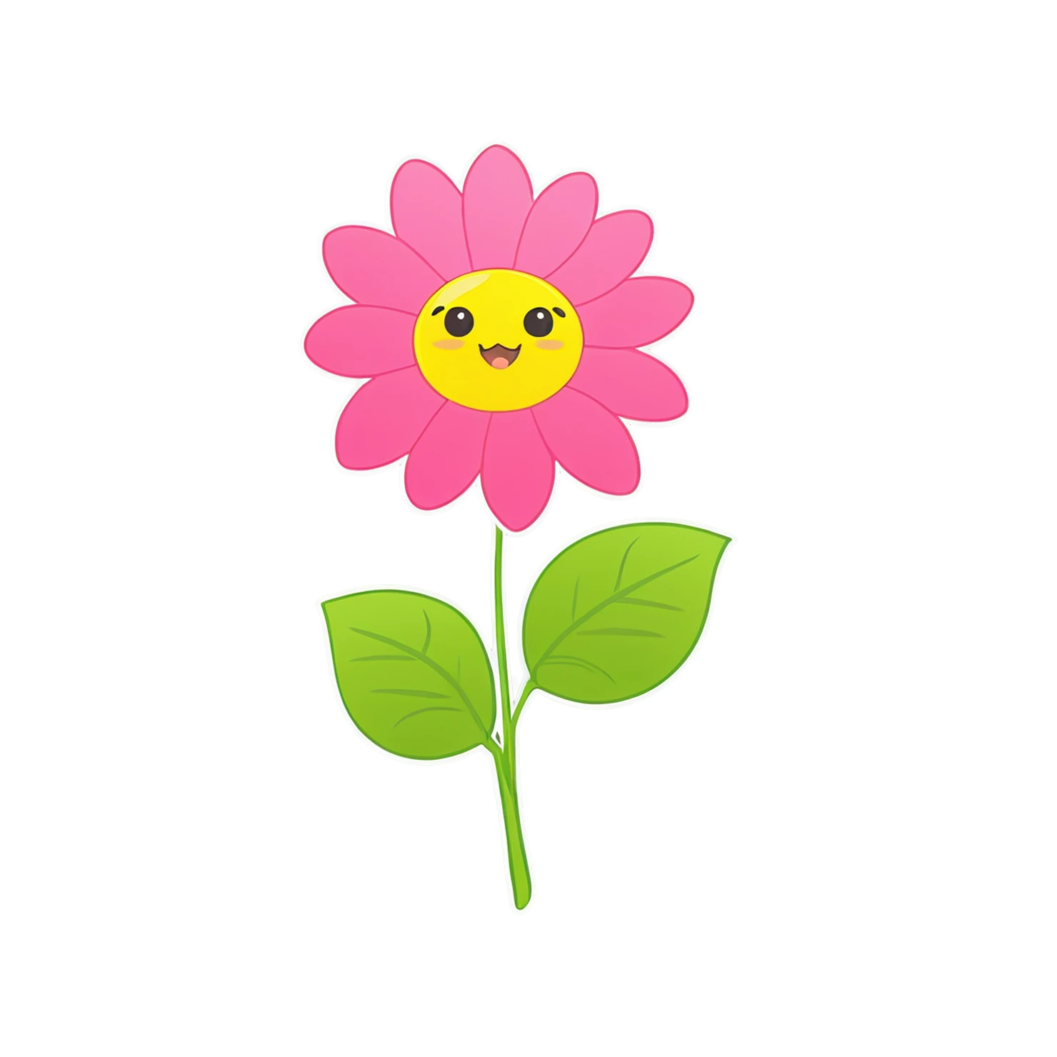 Floral cute sticker isolated on transparent background #15847