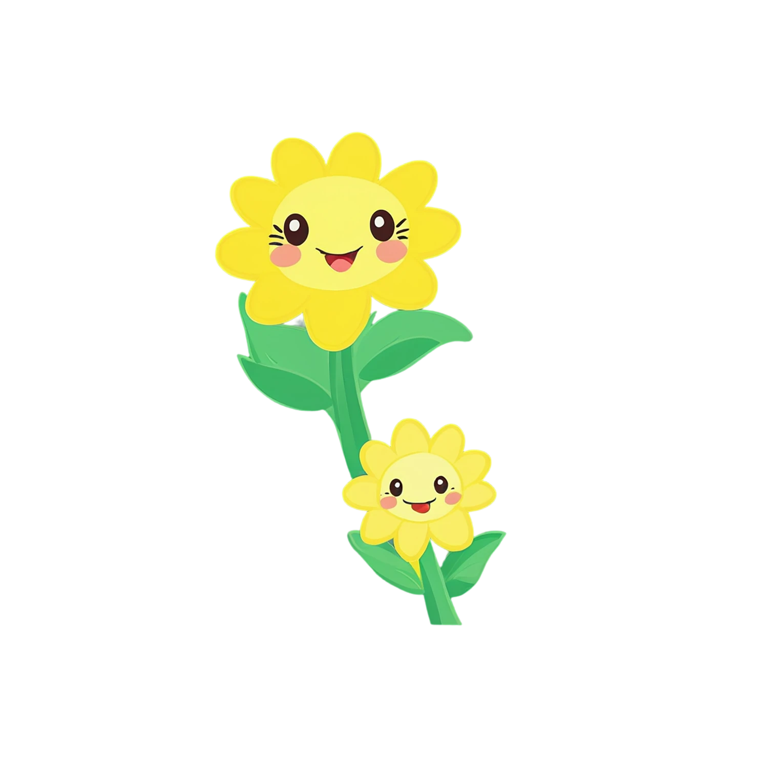 Floral cute sticker isolated on transparent background #15852