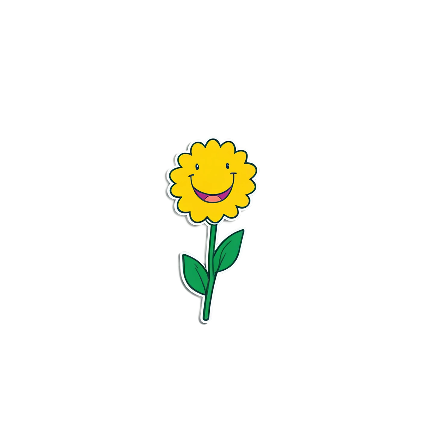 Floral cute sticker isolated on transparent background #15855