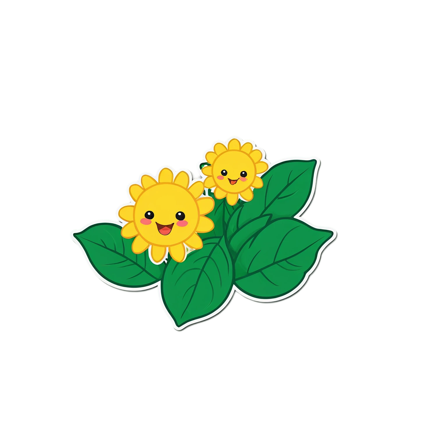 Floral cute sticker isolated on transparent background #15861