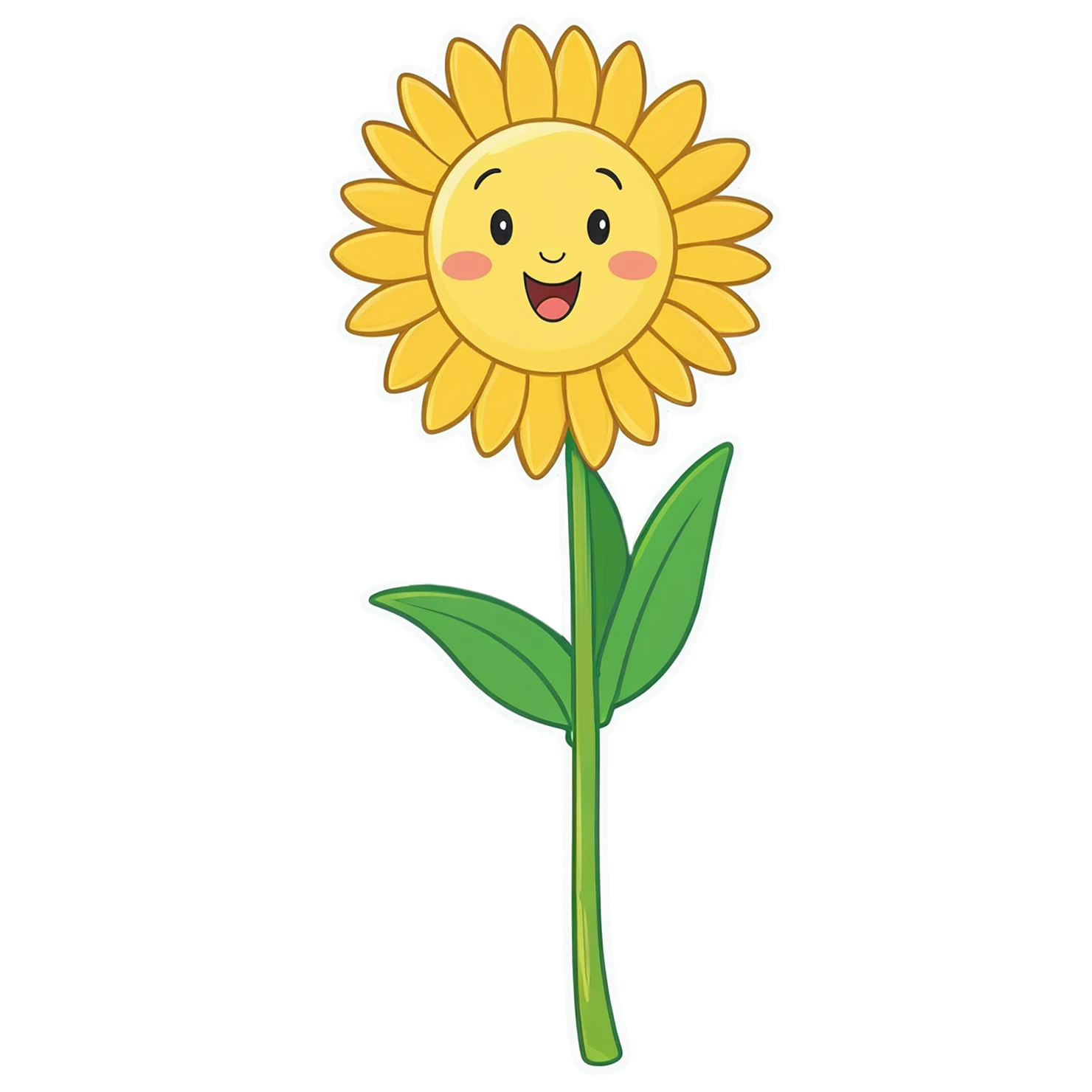 Floral cute sticker isolated on transparent background #15862