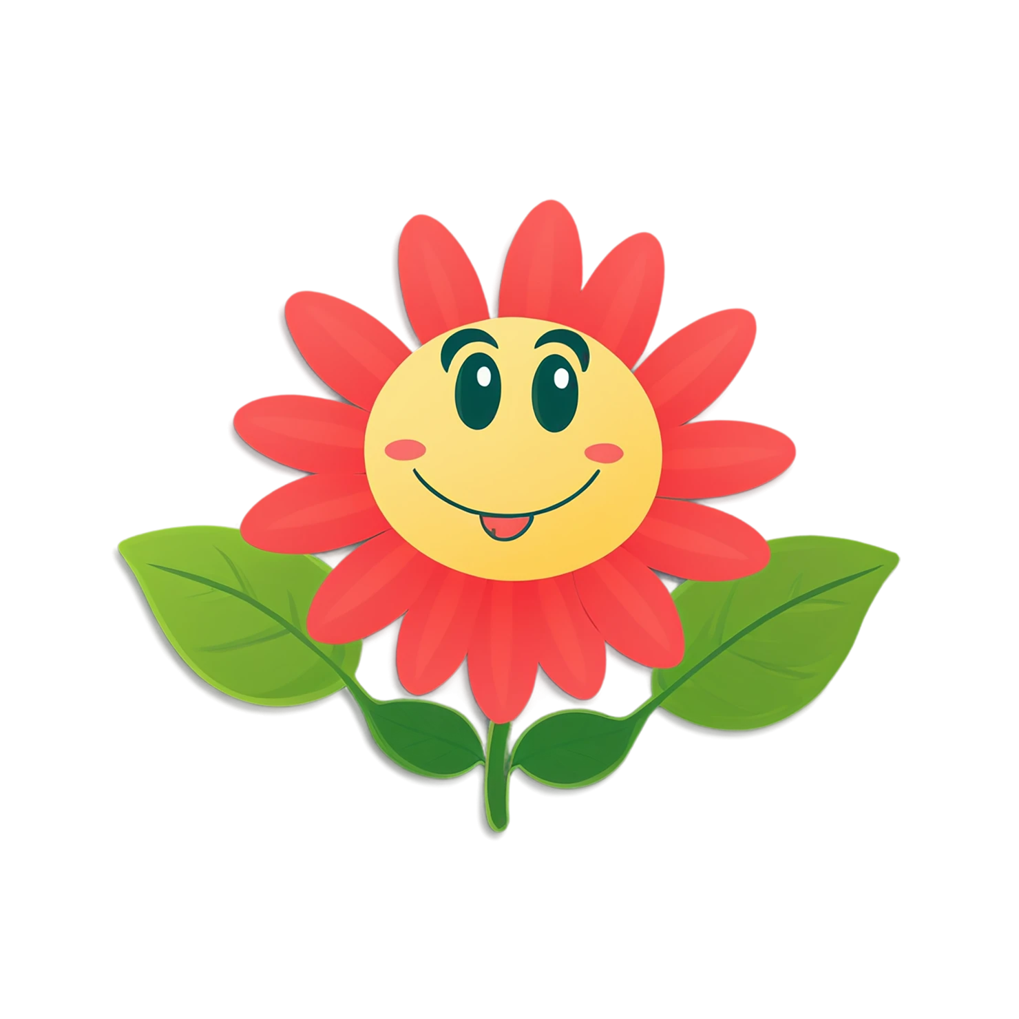 Floral cute sticker isolated on transparent background #15867