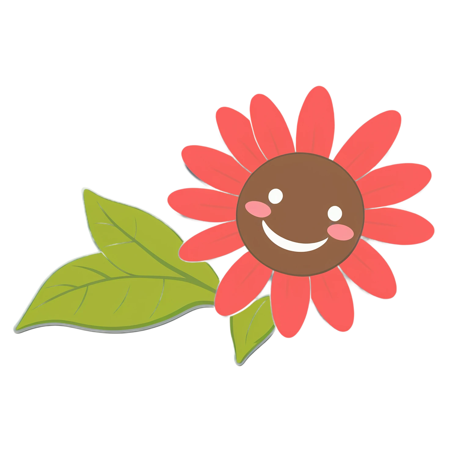 Floral cute sticker isolated on transparent background #15872