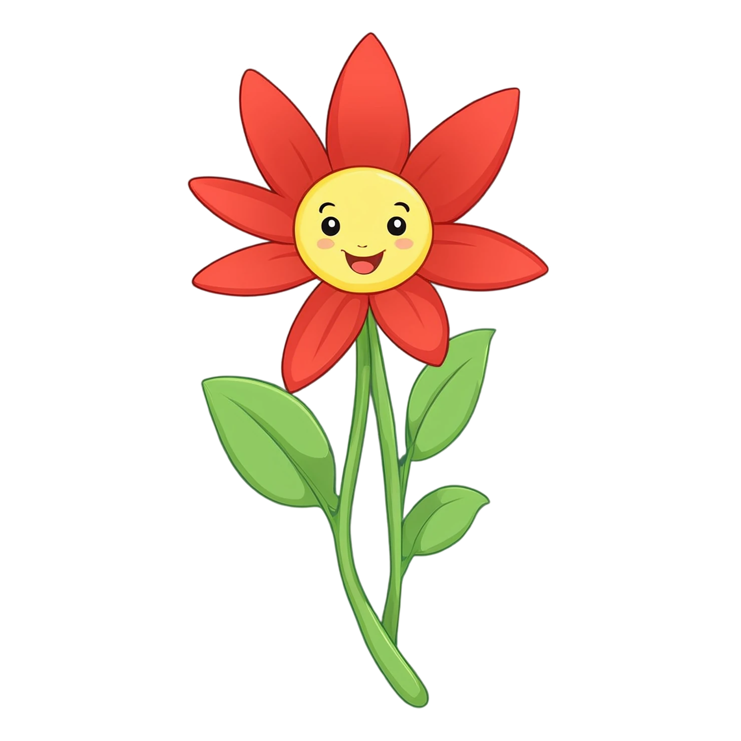 Floral cute sticker isolated on transparent background #15873