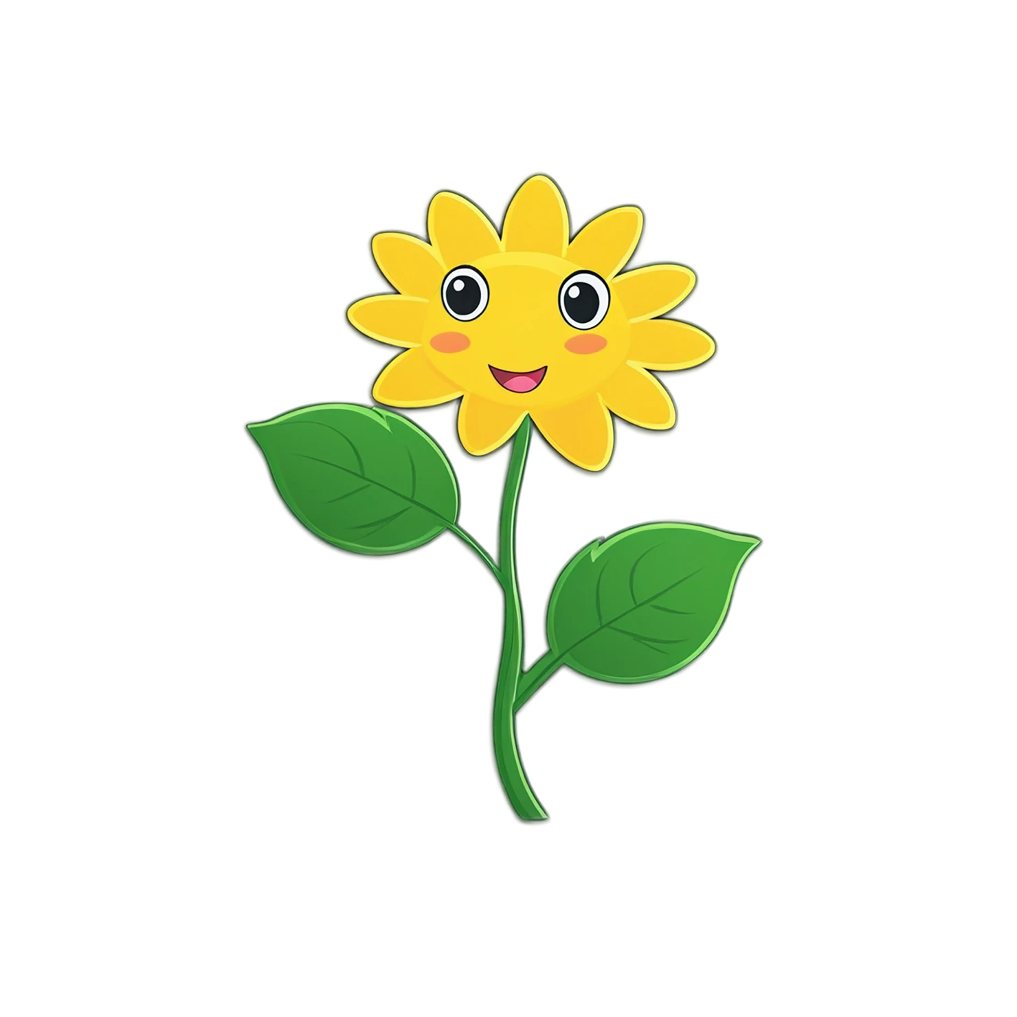 Floral cute sticker isolated on transparent background #15875