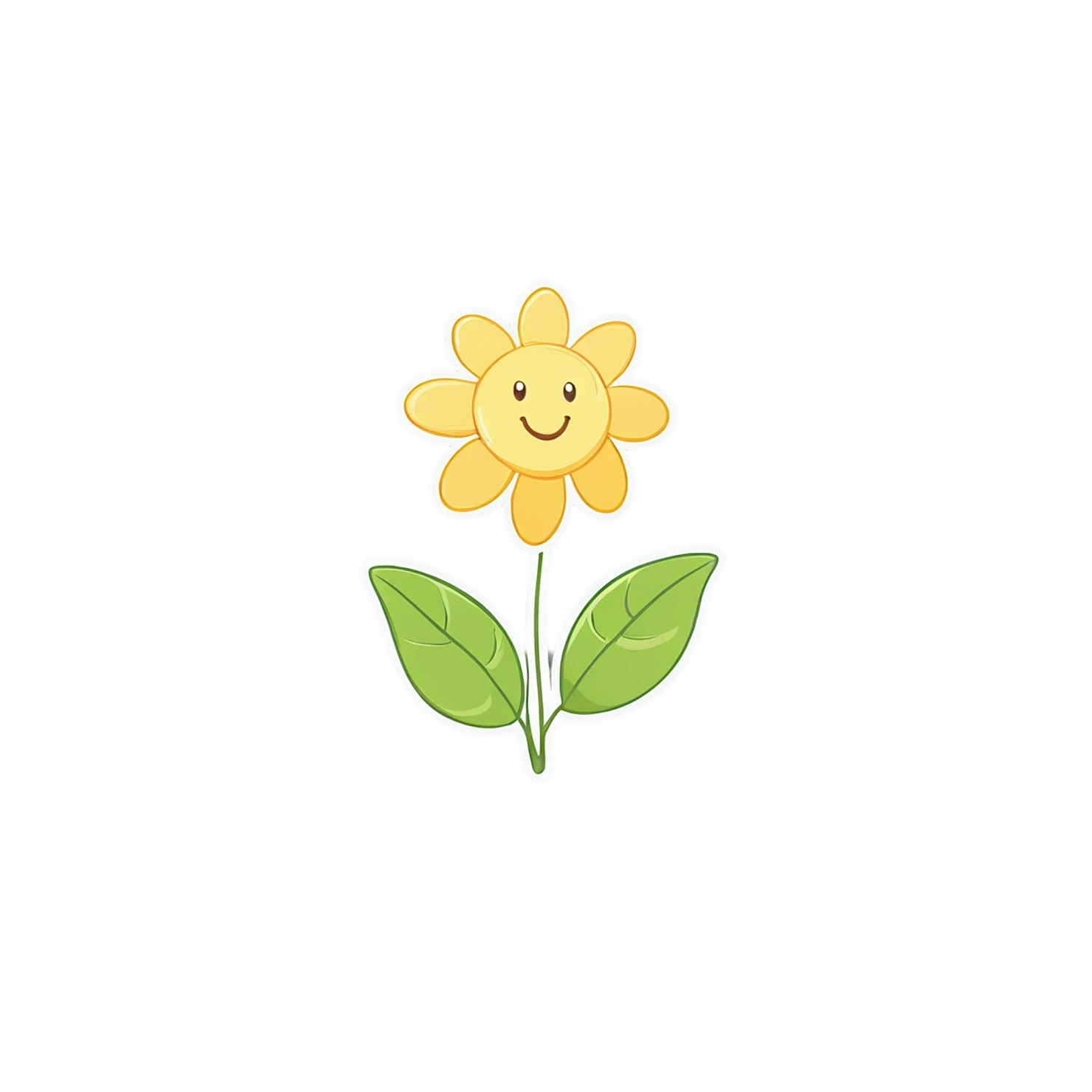 Floral cute sticker isolated on transparent background #15876