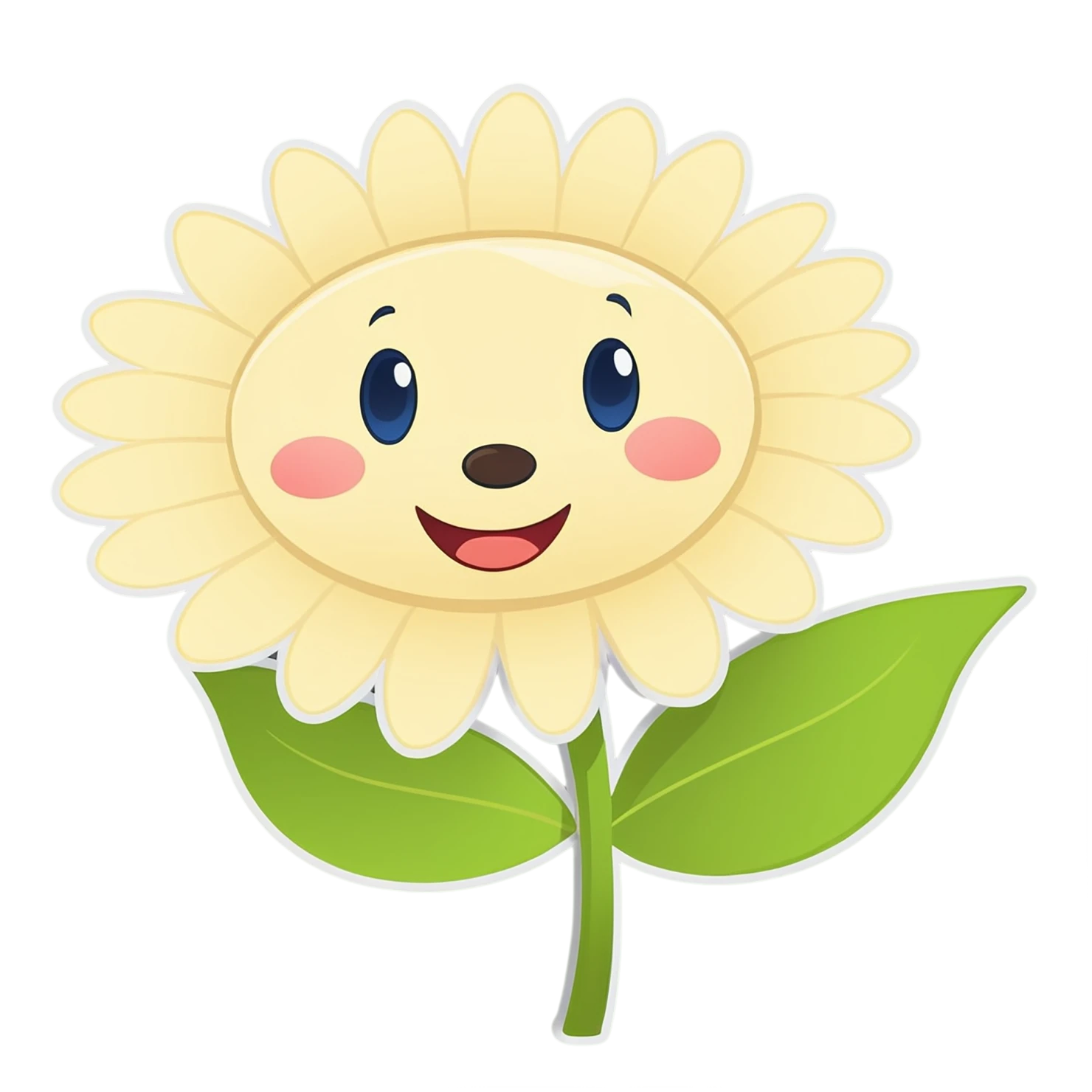 Floral cute sticker isolated on transparent background #15884