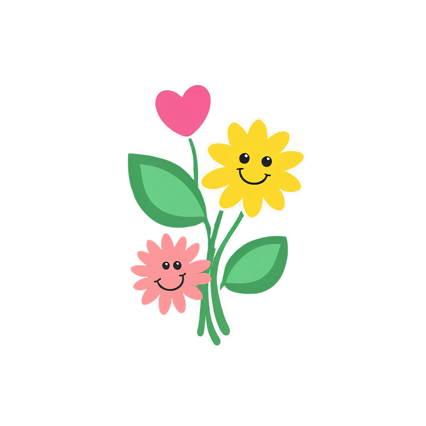 Floral cute sticker isolated on transparent background #15887