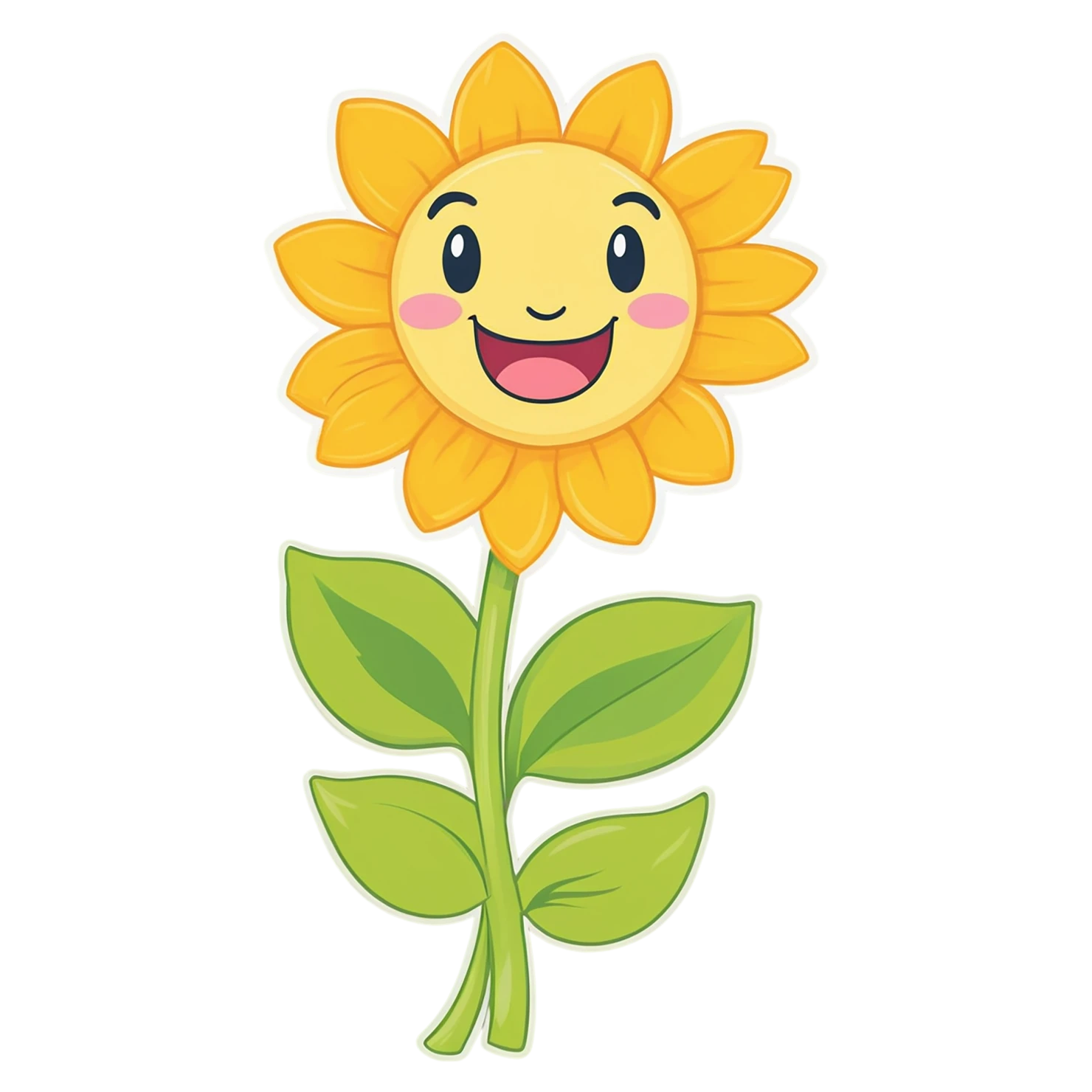 Floral cute sticker isolated on transparent background #15894