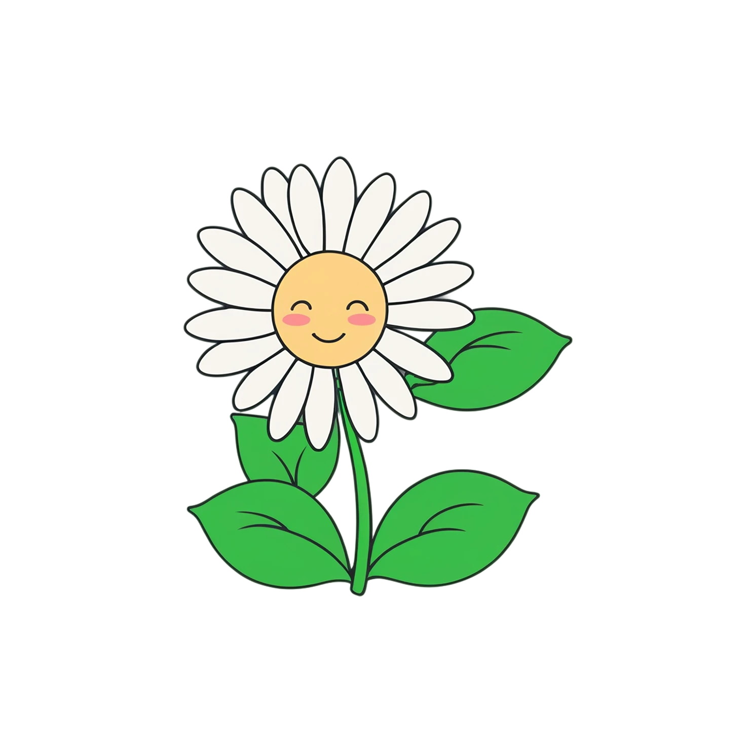 Floral cute sticker isolated on transparent background #15895