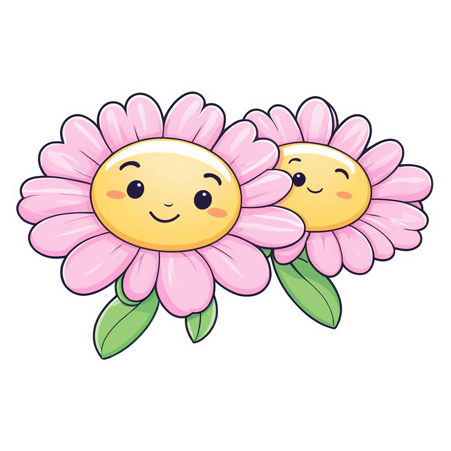 Floral cute sticker isolated on transparent background #15897