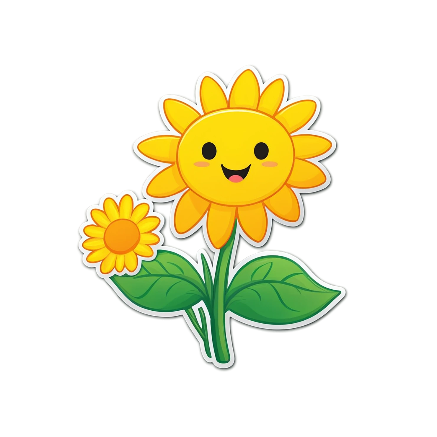 Floral cute sticker isolated on transparent background #15898