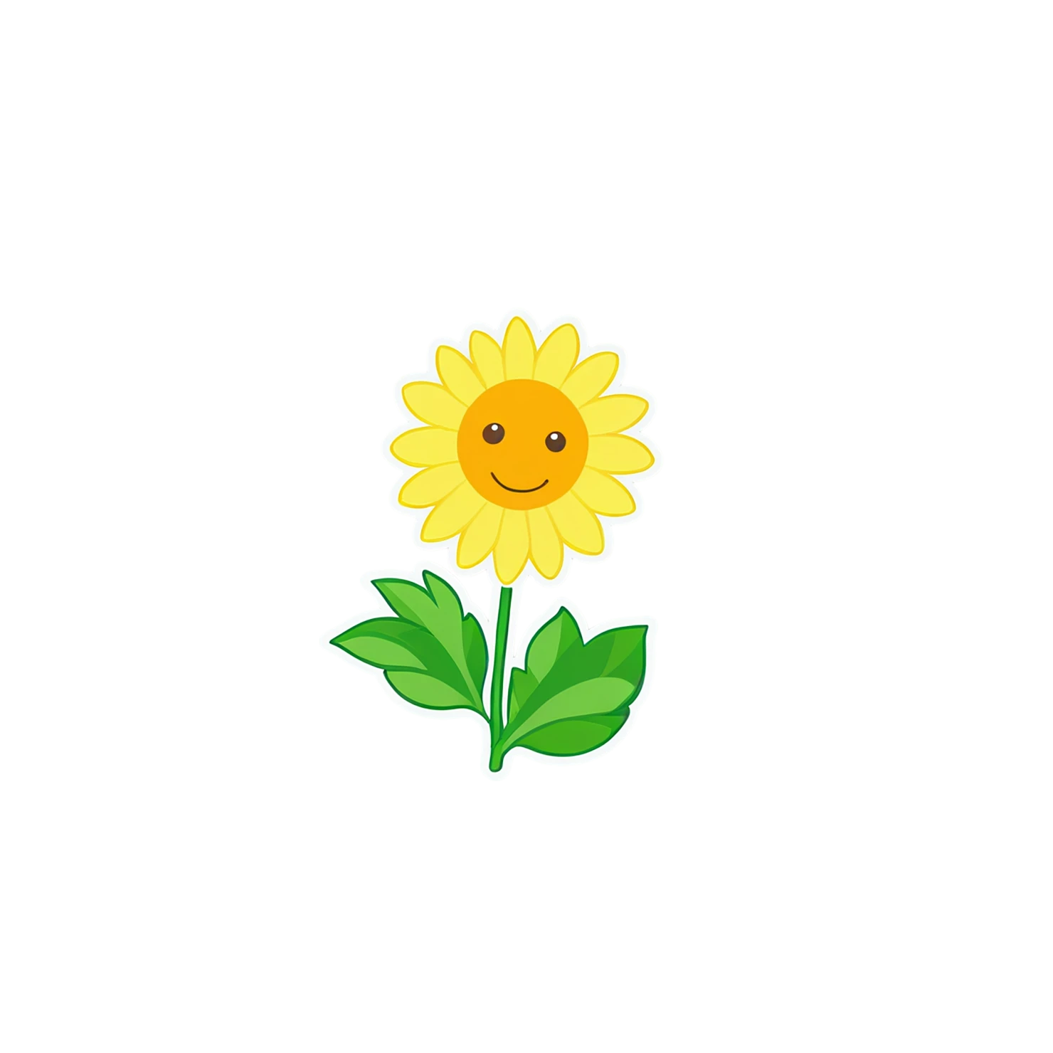 Floral cute sticker isolated on transparent background #15902