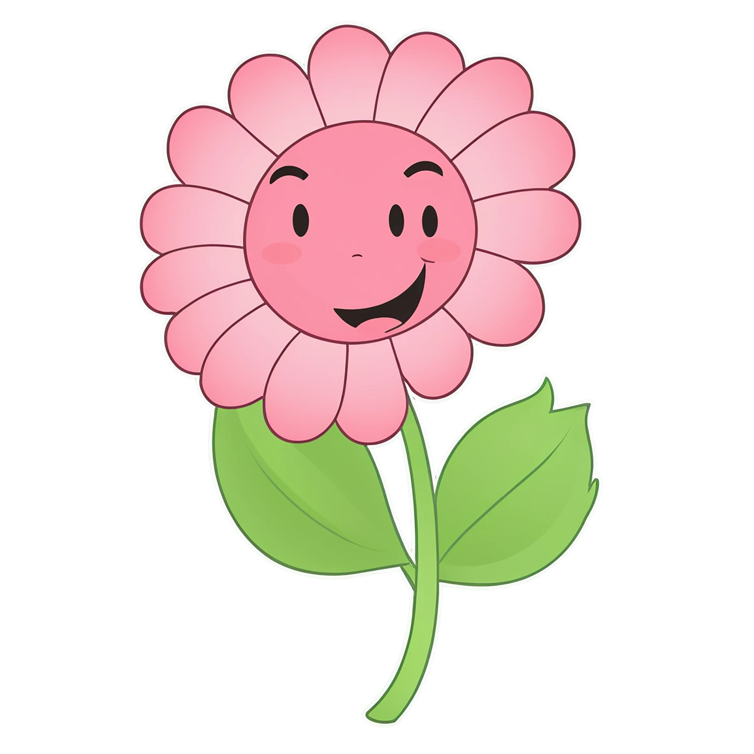 Floral cute sticker isolated on transparent background #15904