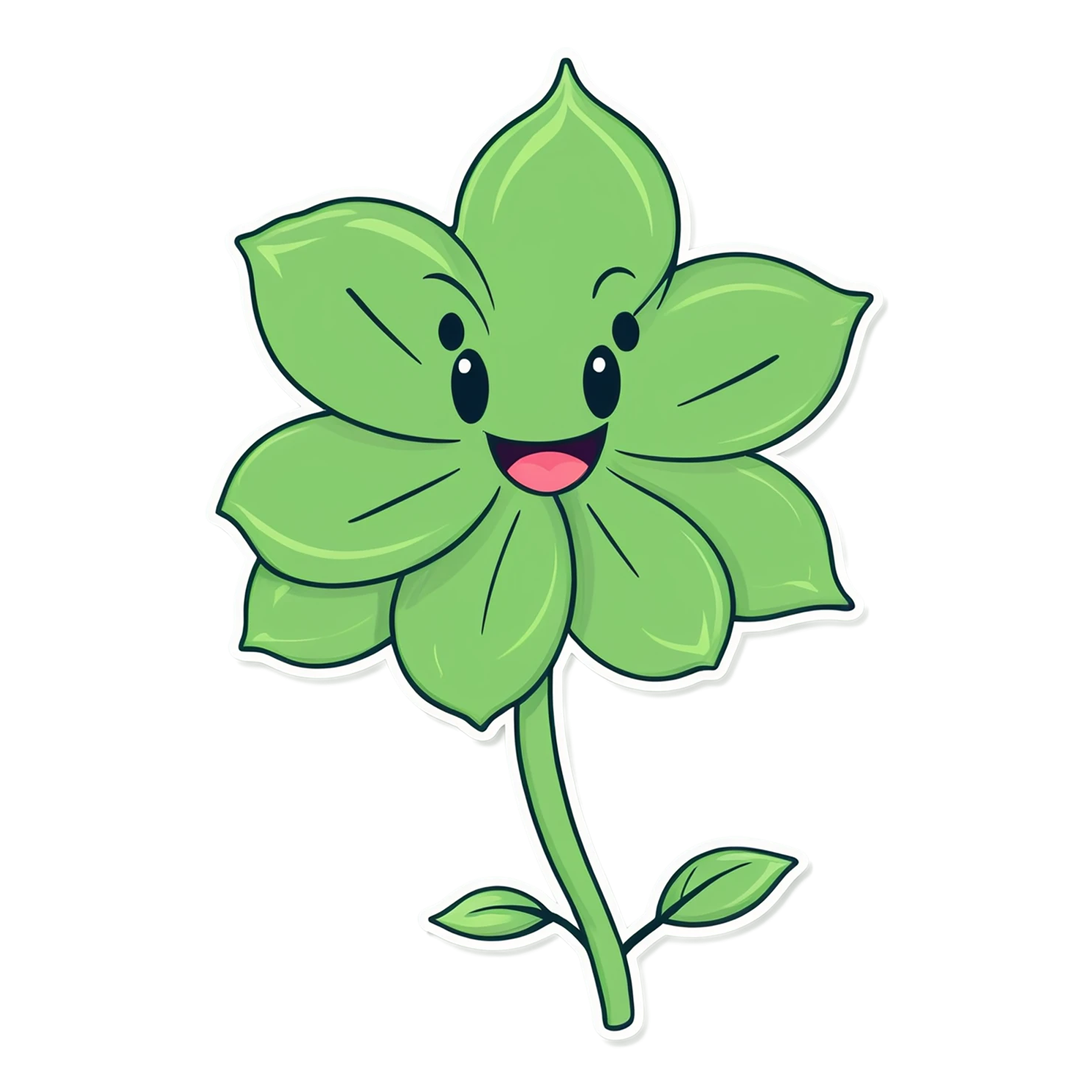 Floral cute sticker isolated on transparent background #15908