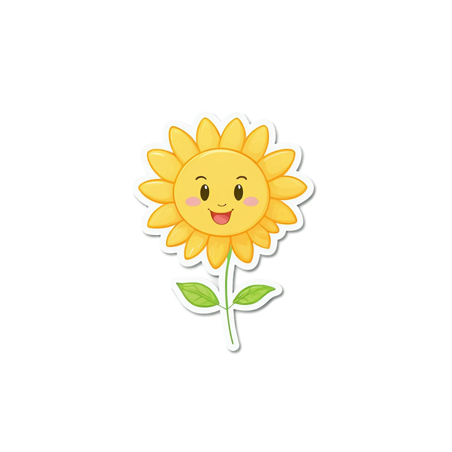 Floral cute sticker isolated on transparent background #15910