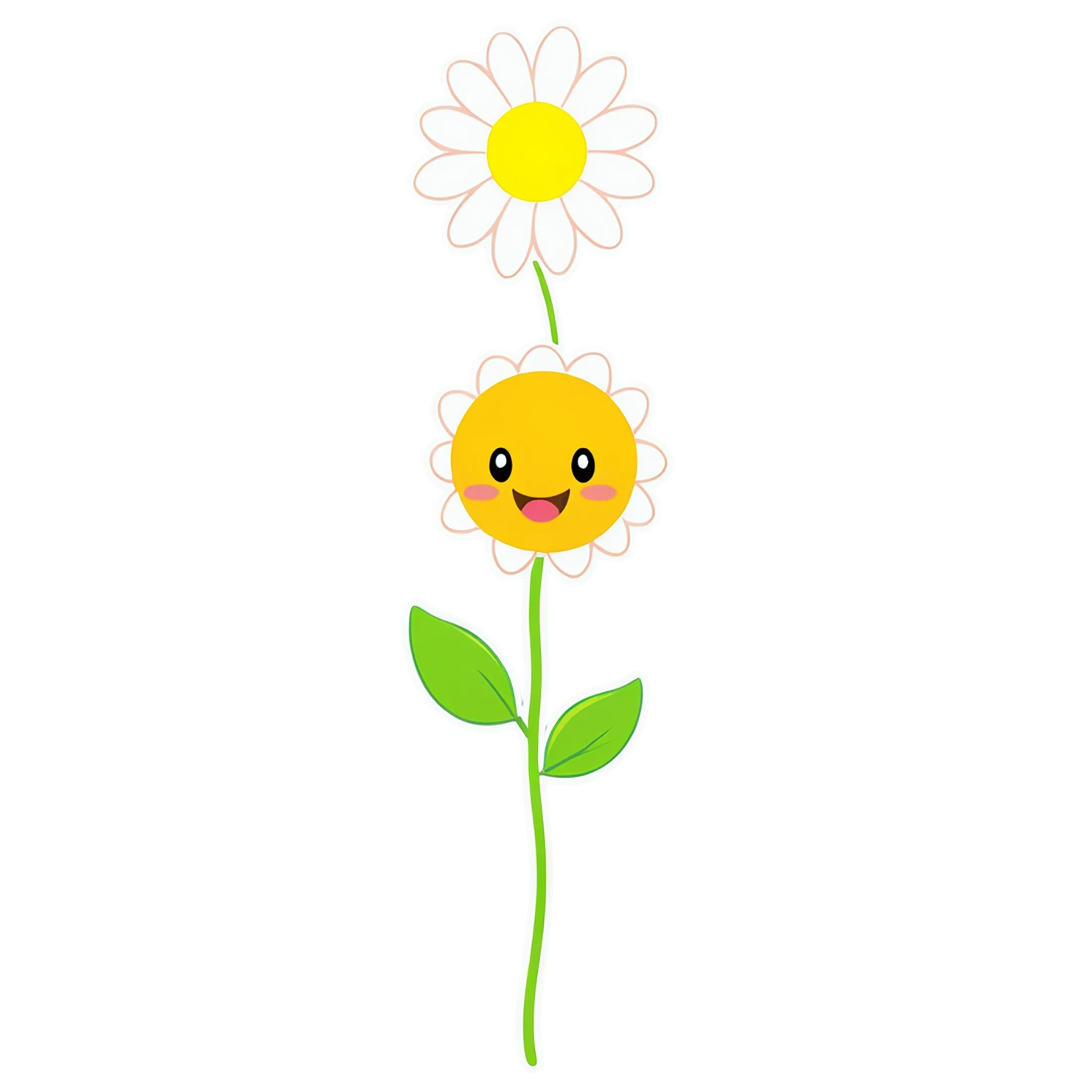 Floral cute sticker isolated on transparent background #15913