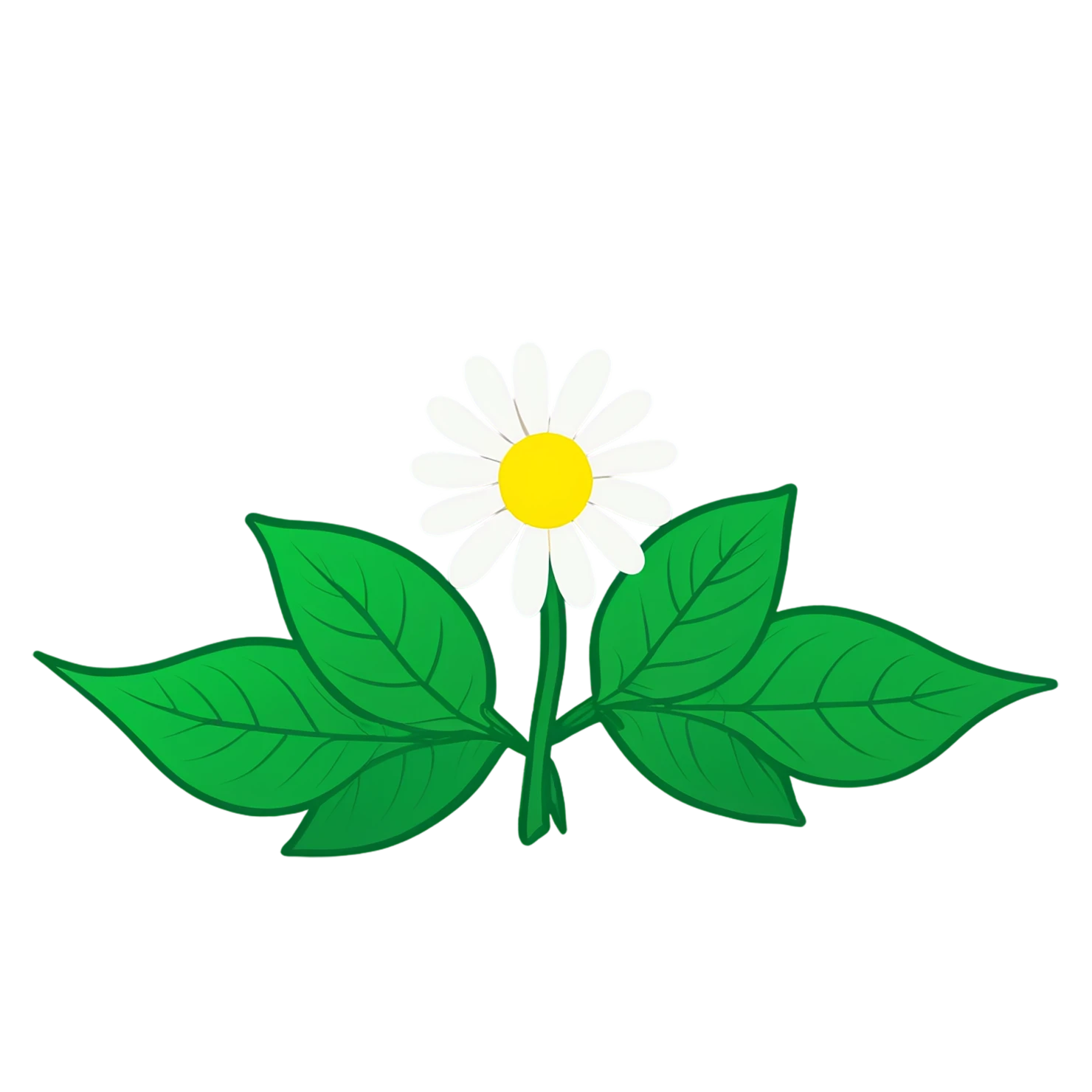 Floral cute sticker isolated on transparent background #15914