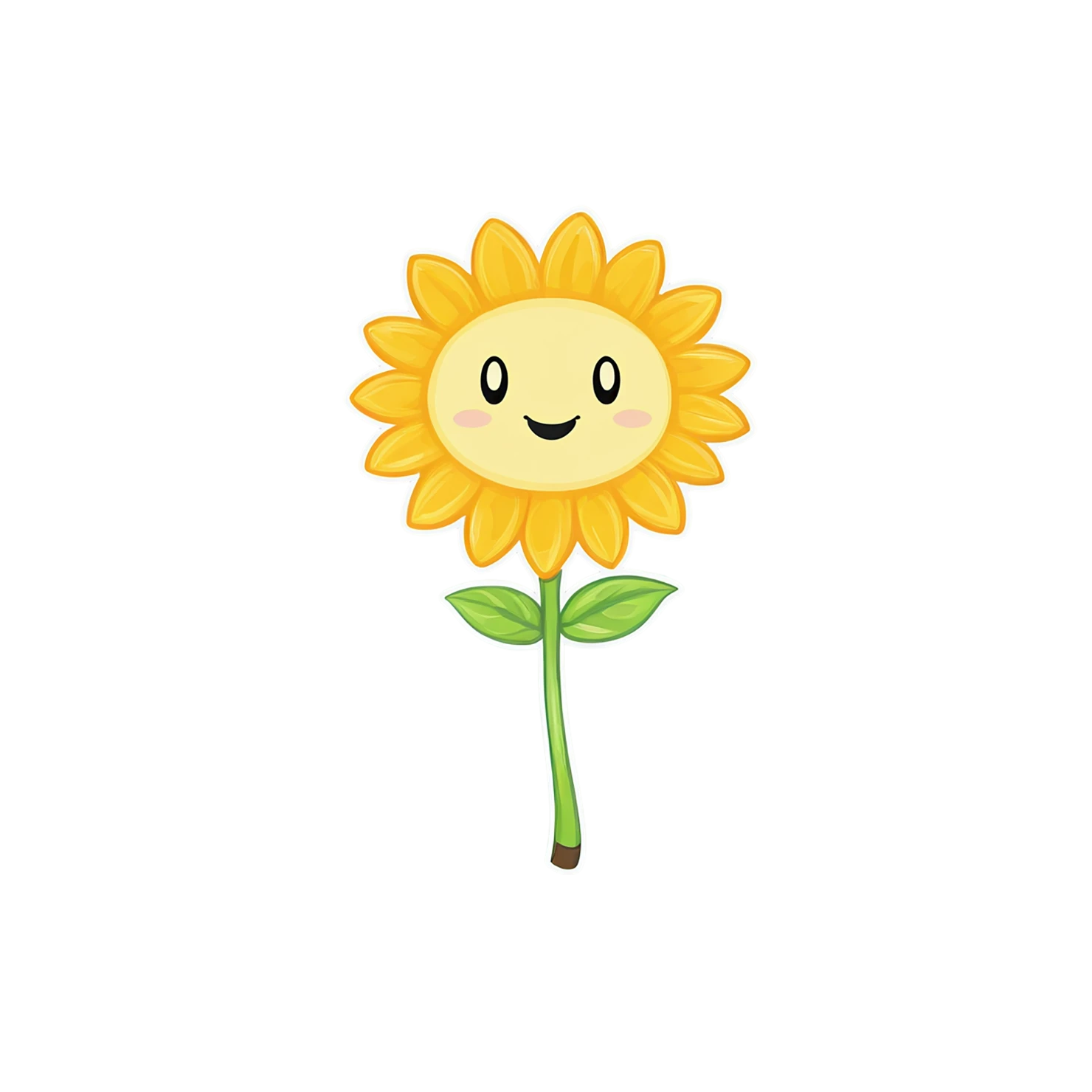 Floral cute sticker isolated on transparent background #15915