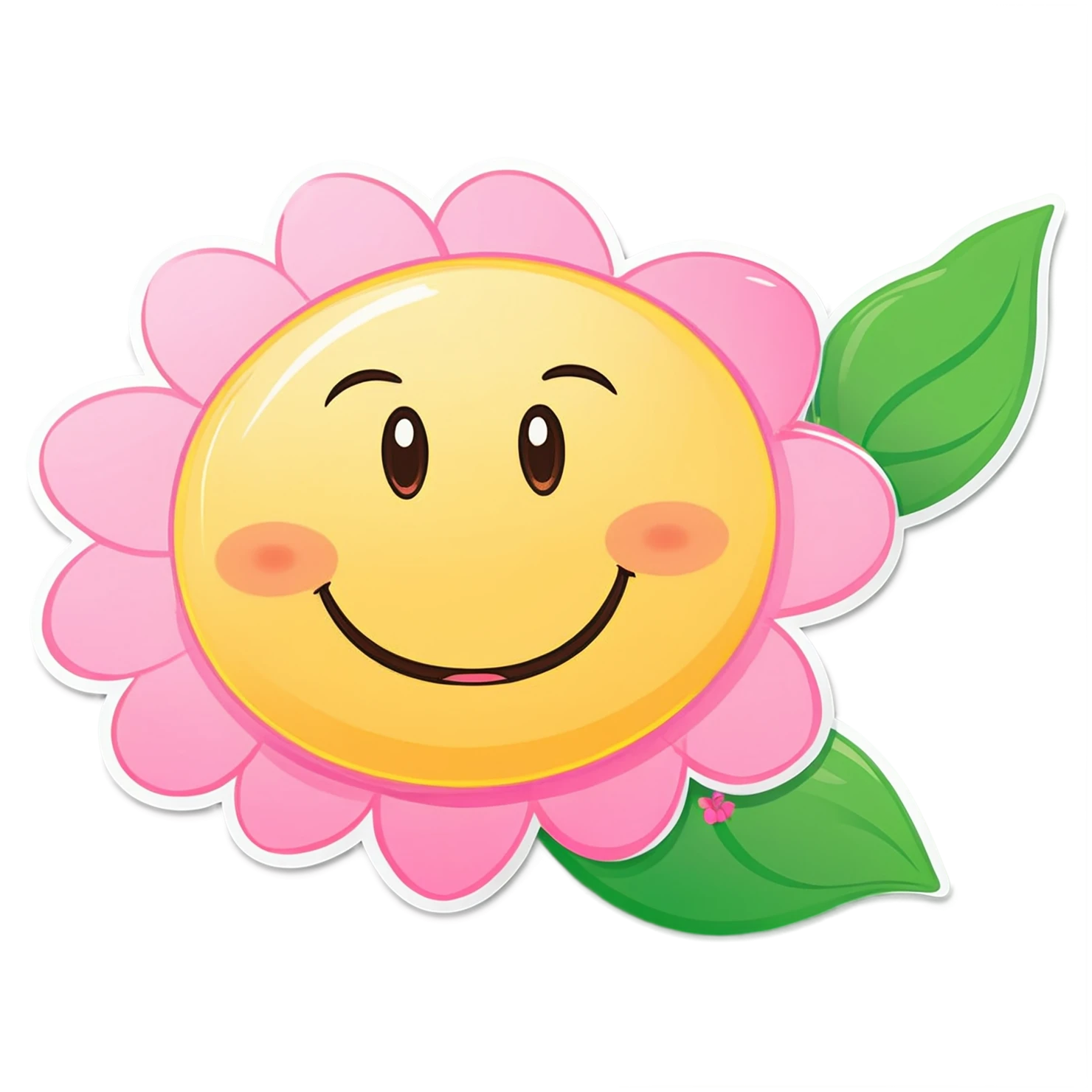 Floral cute sticker isolated on transparent background #15916