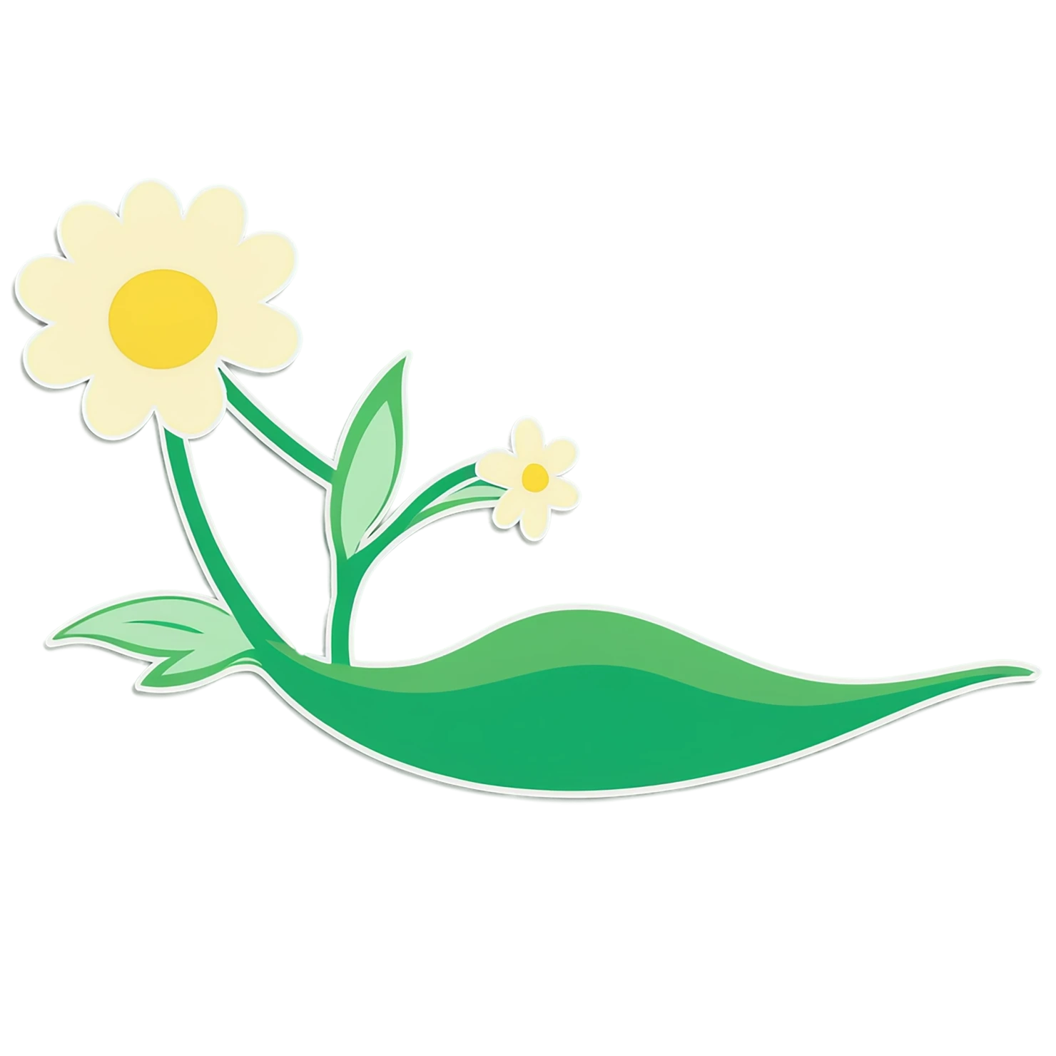 Floral cute sticker isolated on transparent background #15921