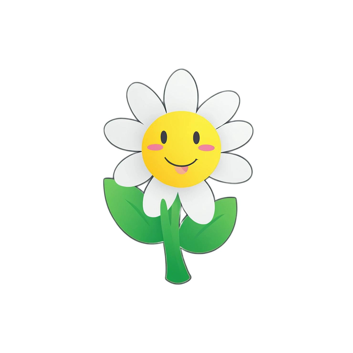 Floral cute sticker isolated on transparent background #15925