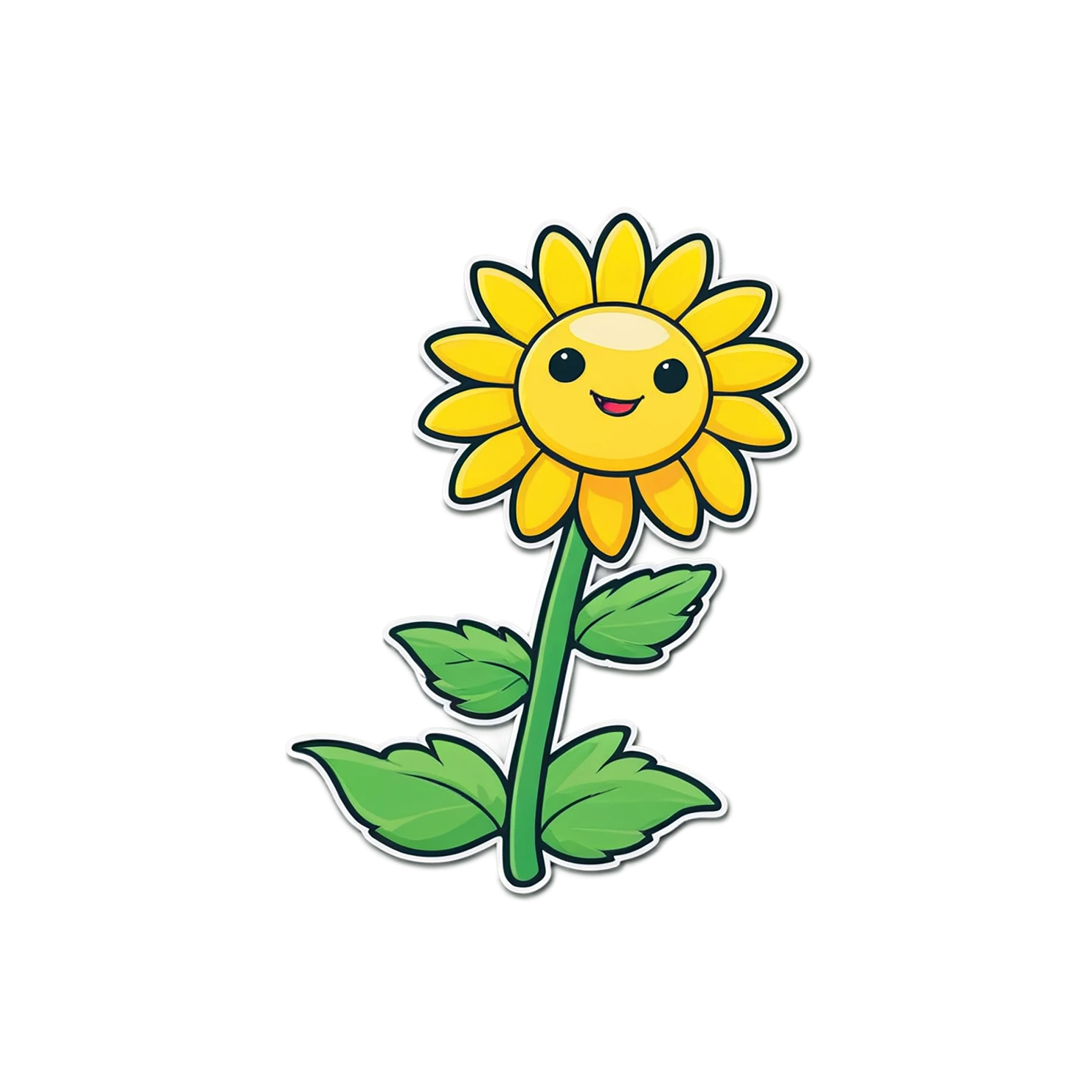 Floral cute sticker isolated on transparent background #15927