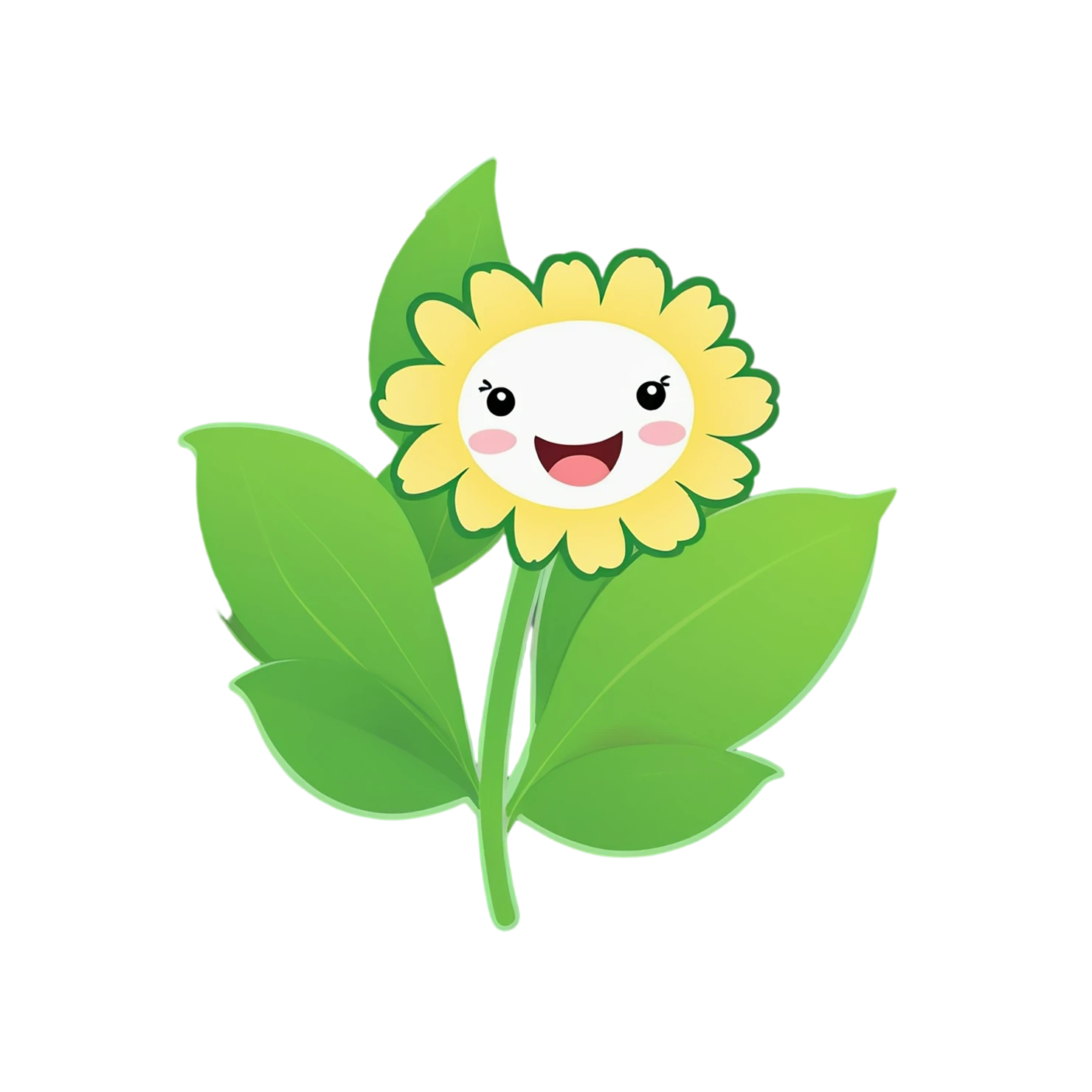 Floral cute sticker isolated on transparent background #15928