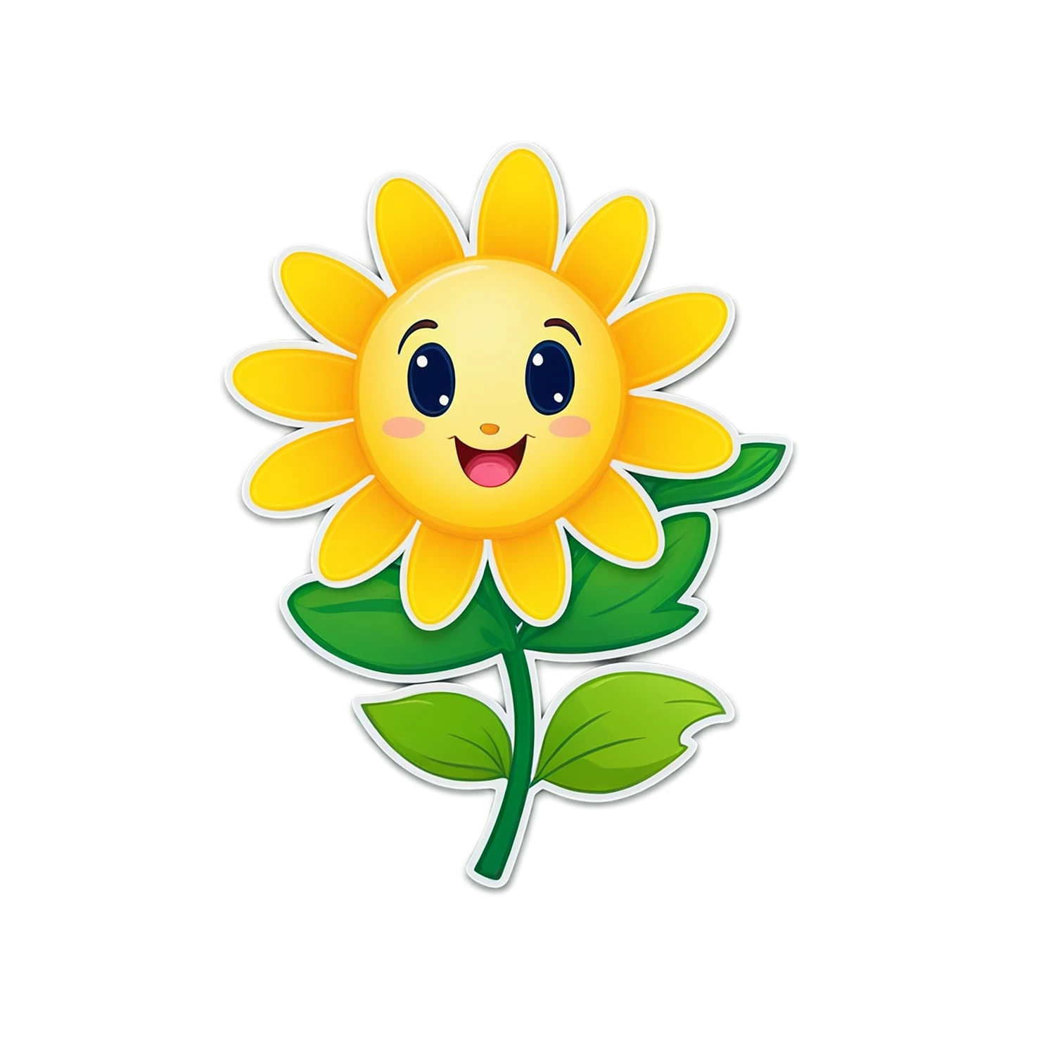 Floral cute sticker isolated on transparent background #15929
